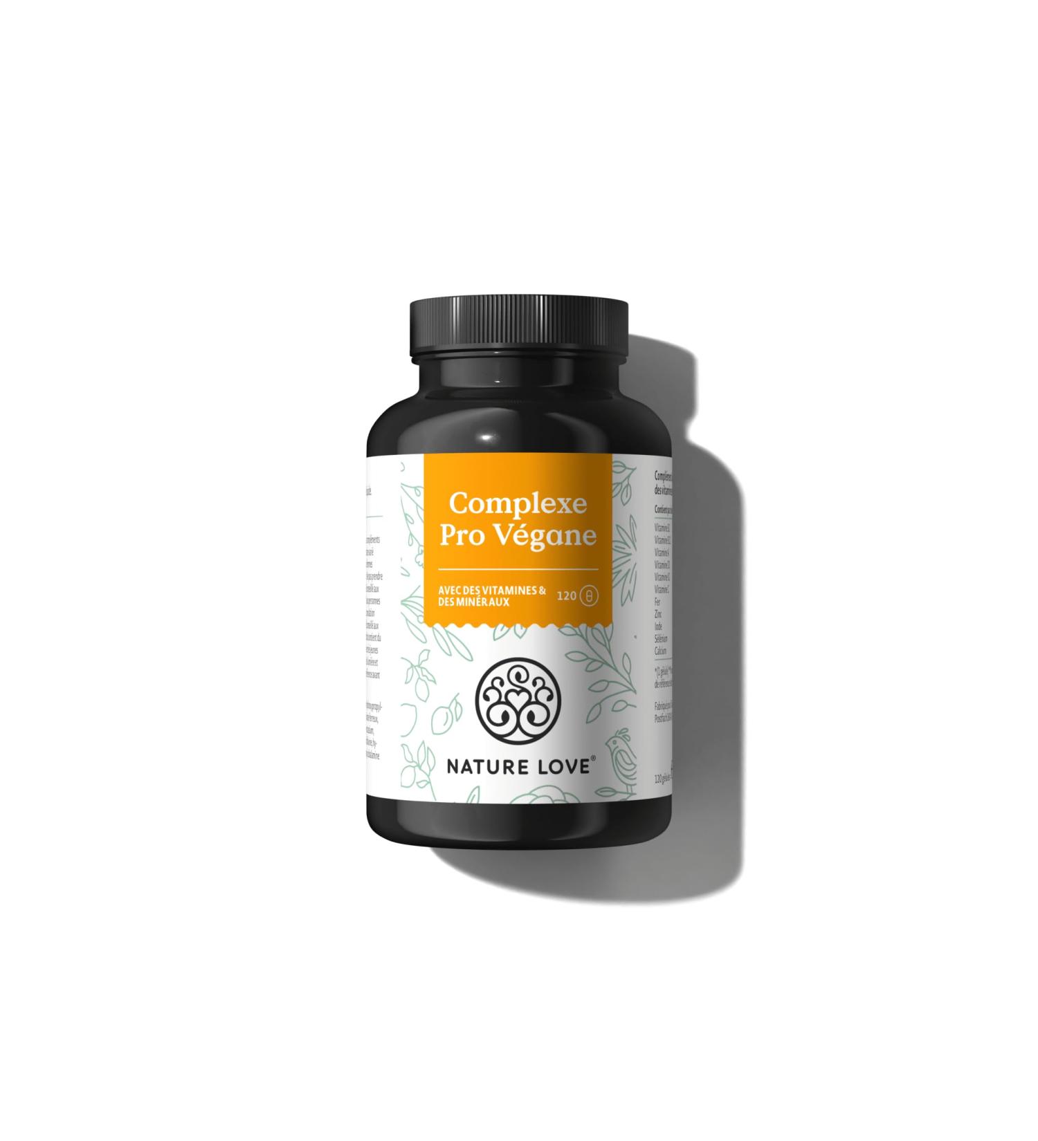 Pro Vegan Complex - 120 Capsules - Vitamins and Minerals for Vegans and Vegetarians - With Vitamins A B2 B12 D3 K2 C Iron Zinc Iodine Selenium and Calcium - Vegan and Laboratory Controlled - Buy Online on GoSupps.com