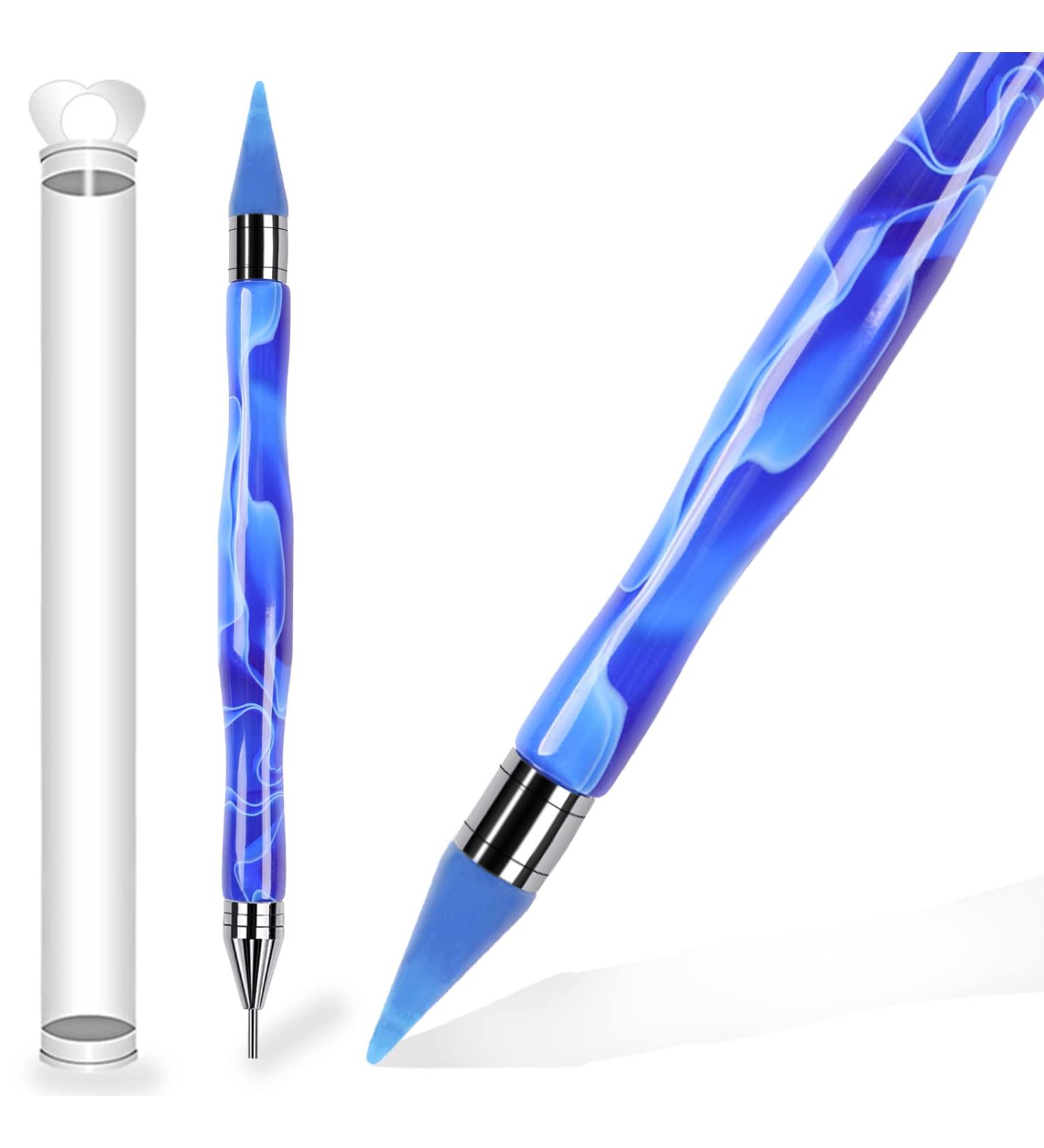 CHENYIYI Nail Rhinestone Picker Dotting Pen - Blue Dual-Ended Diamond Painting Tool for Nail Art Decoration - Buy Online on GoSupps.com