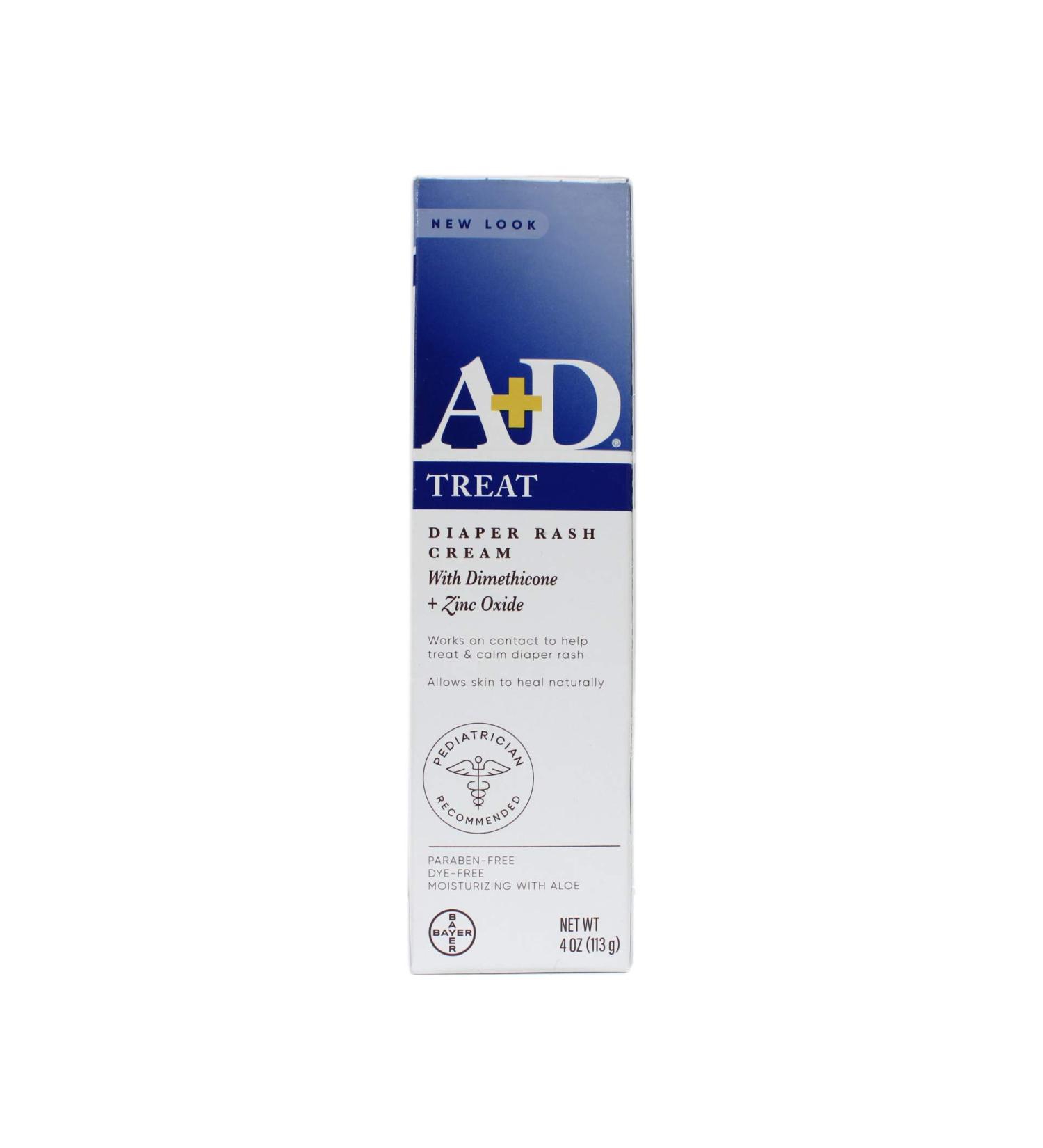 A&D Dimethicone Zinc Oxide Diaper Rash Cream - Soothes and Protects Baby's Skin - Buy Online on GoSupps.com