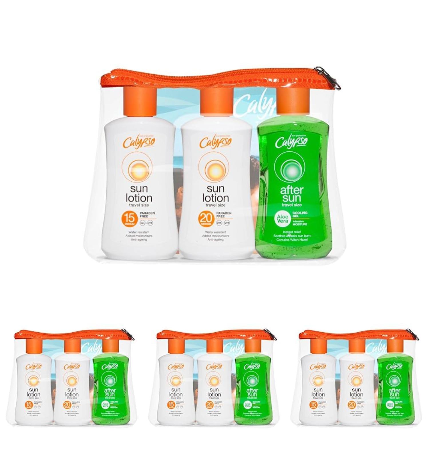 Calypso Sun Travel Pack 100 ml (Pack of 4) 100 ml (Pack of 12) - Buy Online on GoSupps.com