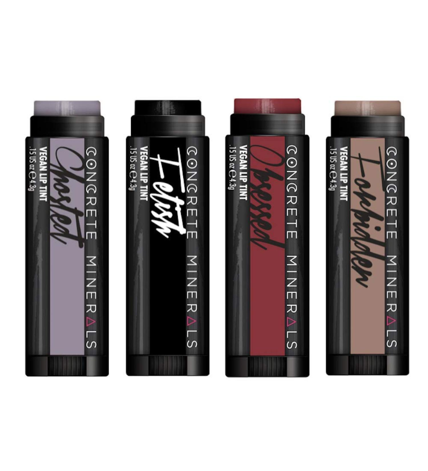 Concrete Minerals Lip Tint - Nourishing Formula, Longwear with Peppermint Cooling Sensation - 100% Vegan, Handmade in USA - 0.6 oz (Smoke & Mirrors) - Buy Online on GoSupps.com