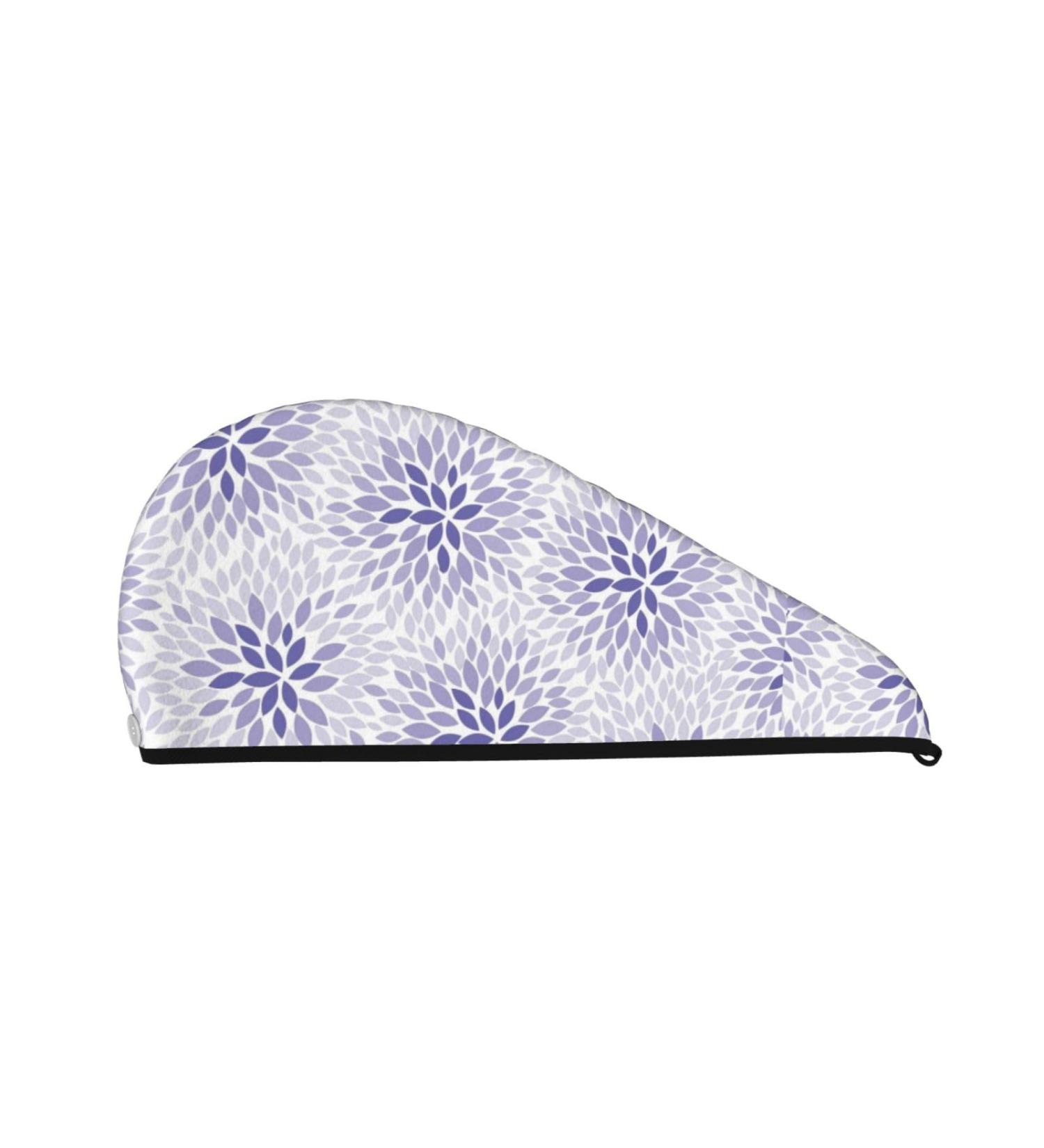 Buy Lilac Flowers Abstract Microfiber Hair Towel - Soft Super Absorbent Quick Dry Hair Wrap for Long Curly & Thick Hair - Buy Online on GoSupps.com