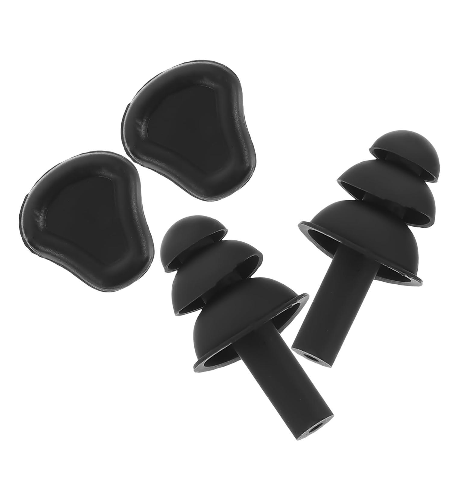 FRCOLOR Silicone Earbuds for Swimming & Sleeping - Noise Reducing Waterproof Travel-Friendly | 2 Pairs Light Grey - Buy Online on GoSupps.com