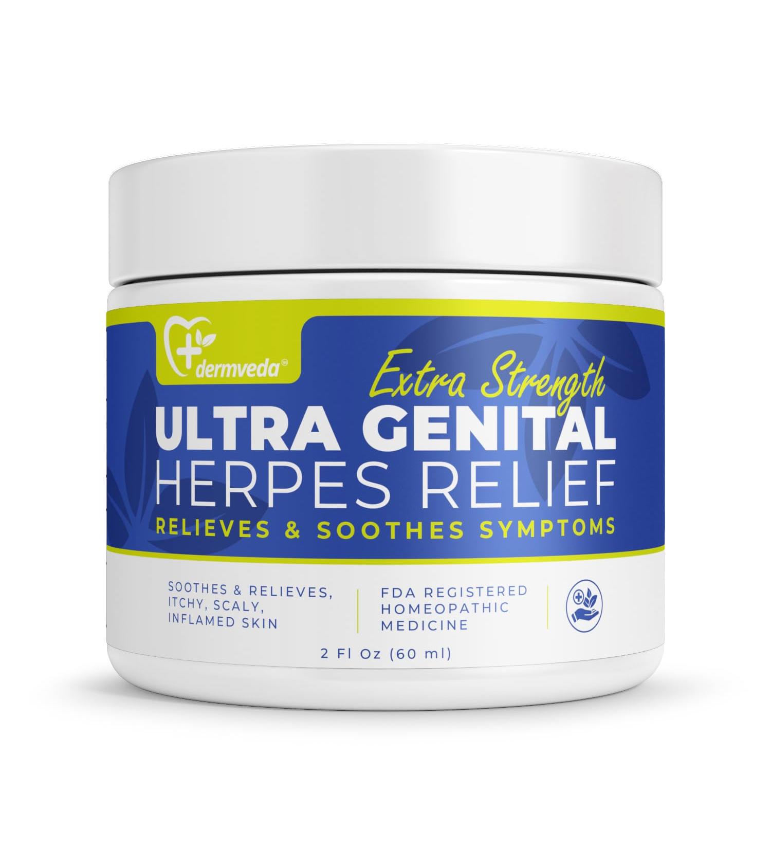 Ultra Genital Herpes Relief Cream | Fast-Acting & Soothing Treatment for Itchy Inflamed Skin - International Shipping Available - Buy Online on GoSupps.com