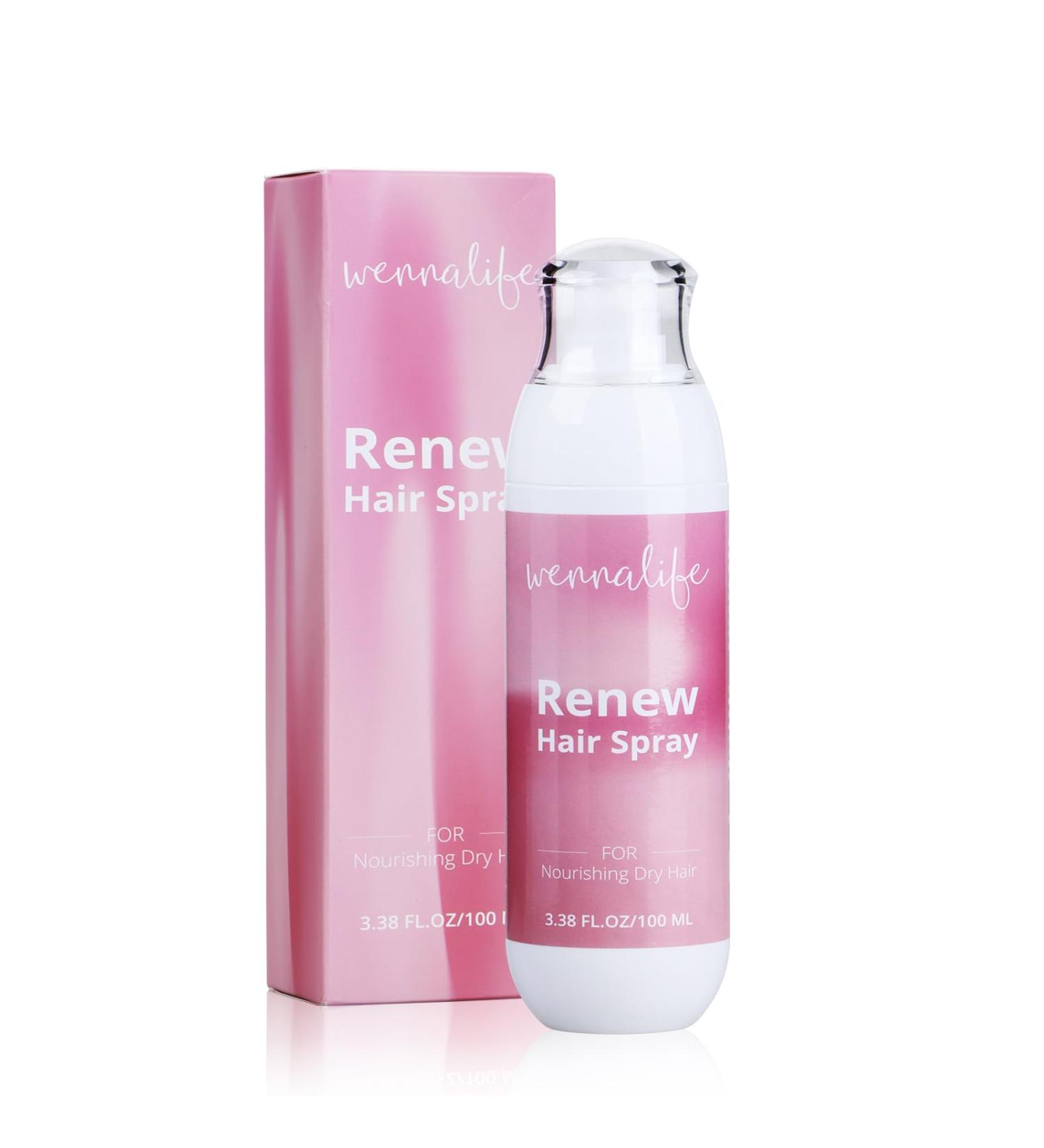 Wennalife Renew Hair Spray Moisturize Hairspray for Women Leave in Conditioner Spray for Hair Texture Spray Anti Frizz Hair Frizz Control Products Sulfate Free Protection Spray for Hair 3.38 FL.OZ - Buy Online on GoSupps.com