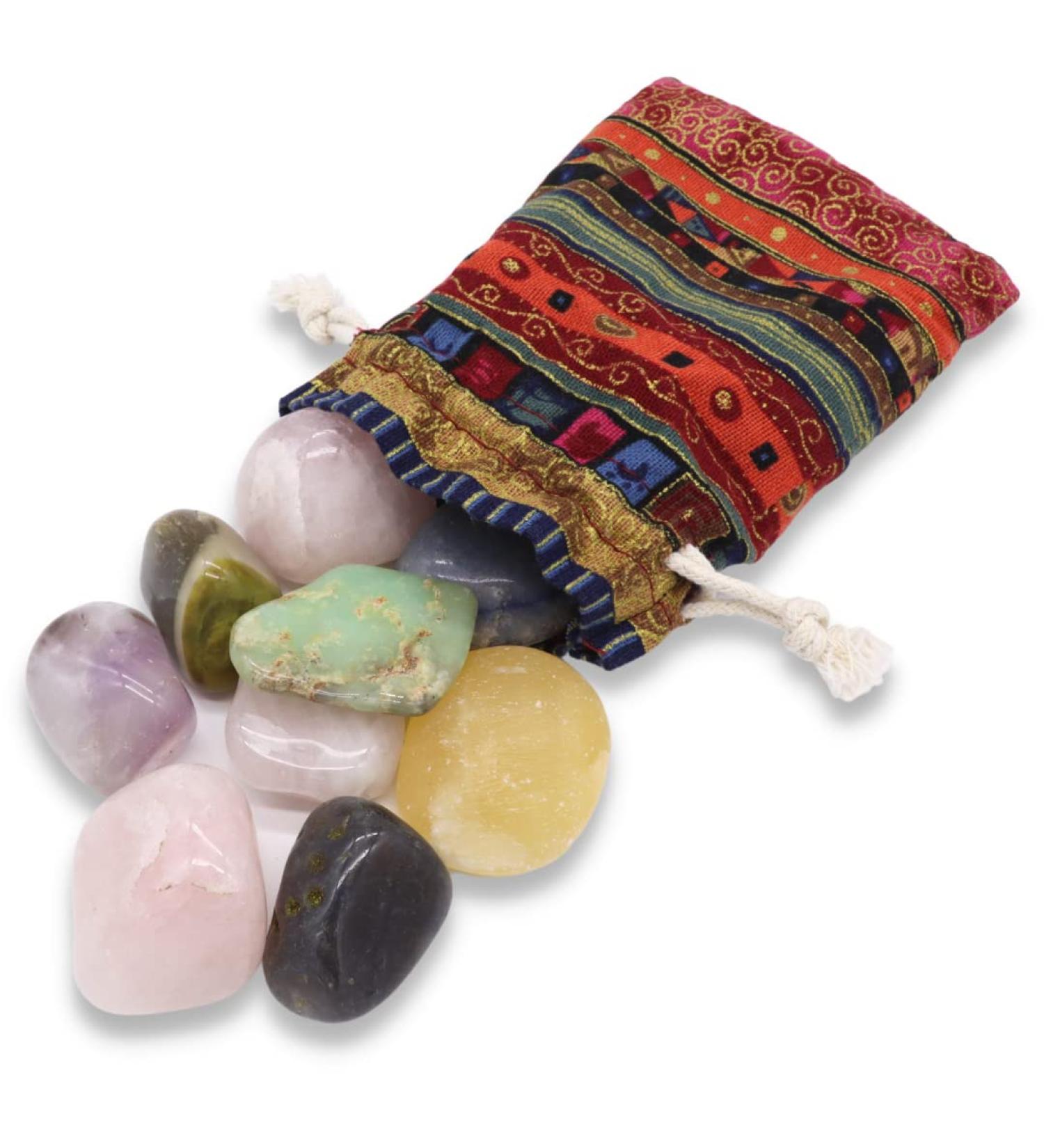 Buy Lavisa Drum Stones | 100% Natural Healing Gemstones for Water Treatment | XL 320G Halbedelstein Mixture | Enhance Your Wellness with Crystals - Buy Online on GoSupps.com