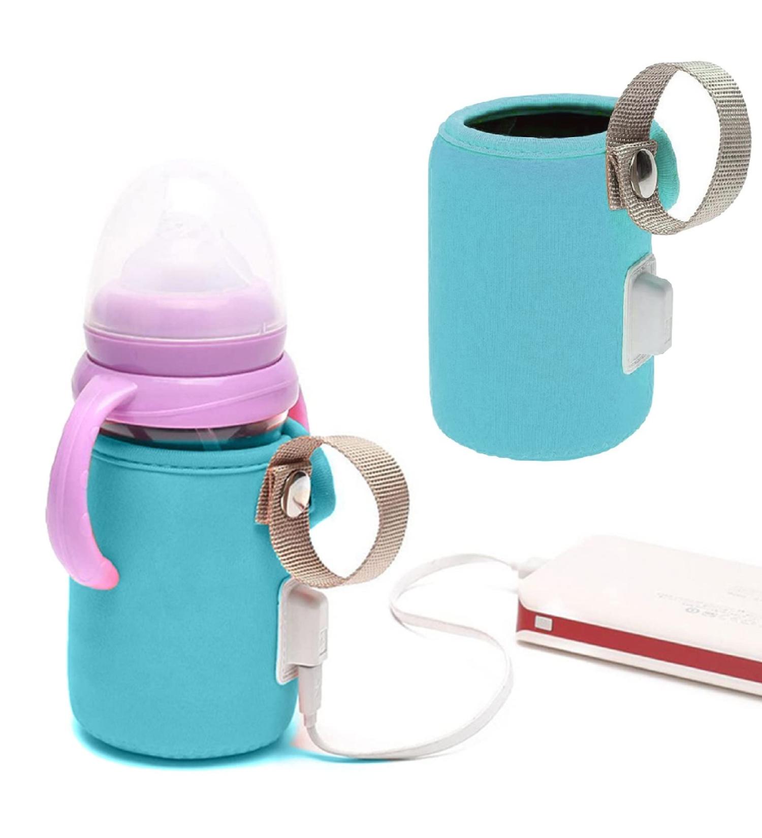 Jiakalamo Portable Baby Bottle Insulation Cover USB Travel Heater - Blue - Buy Online on GoSupps.com