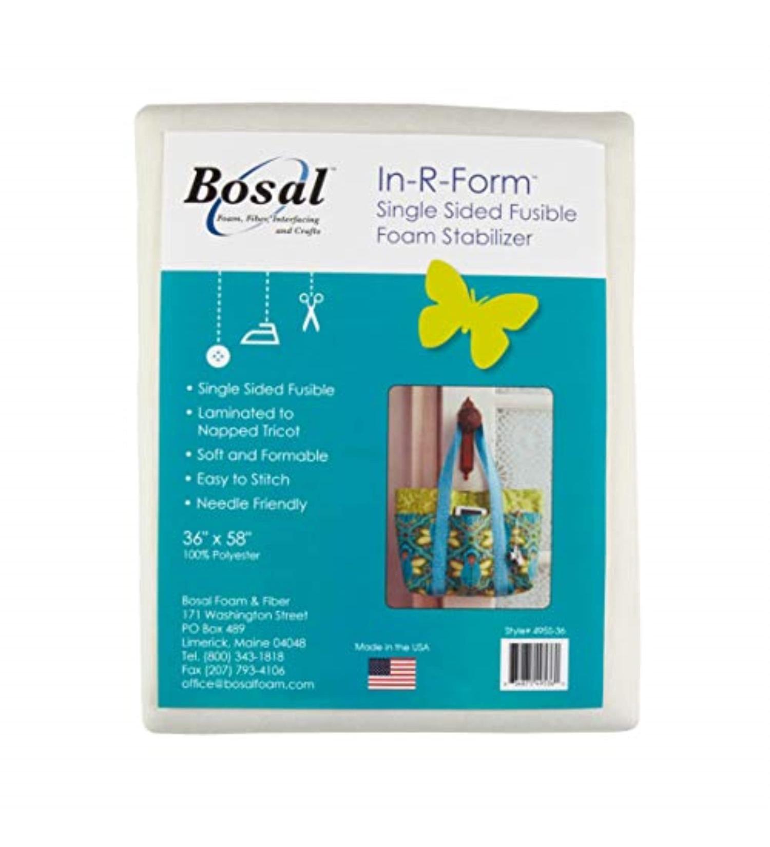 Bosal In-R-Form Single Sided Fusible 1 Yard Foam Stabilizer - Premium Quality for Crafting and Sewing Projects - Buy Online on GoSupps.com