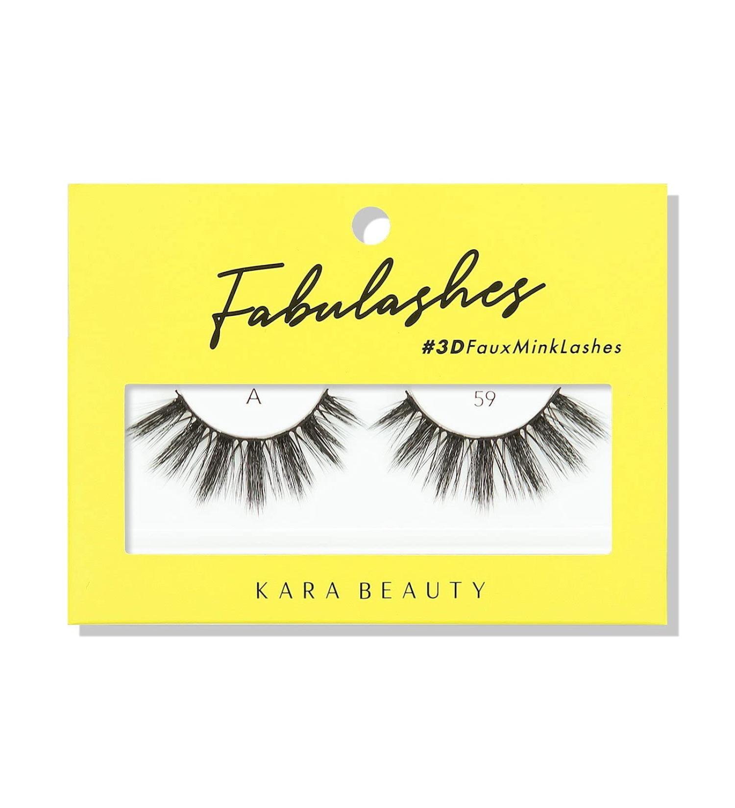 KARA BEAUTY FABULASHES 3D Faux Mink False Eyelashes - Style A59