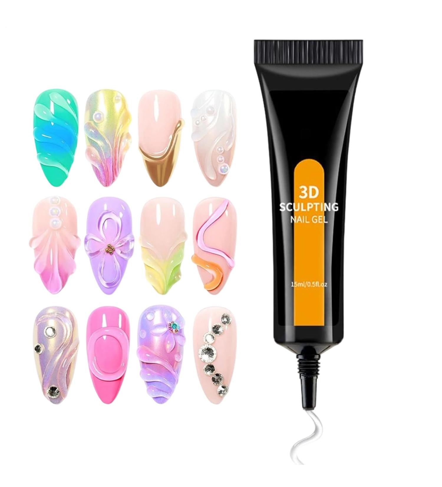 G n rique 3D Gel for Design Glue 15ml Non-Wipeable Rhinestone Adhesive Salon-Quality Formula with Enhanced Durability Charming Appearance | Professional Nail Product for Home Use - Buy Online on GoSupps.com