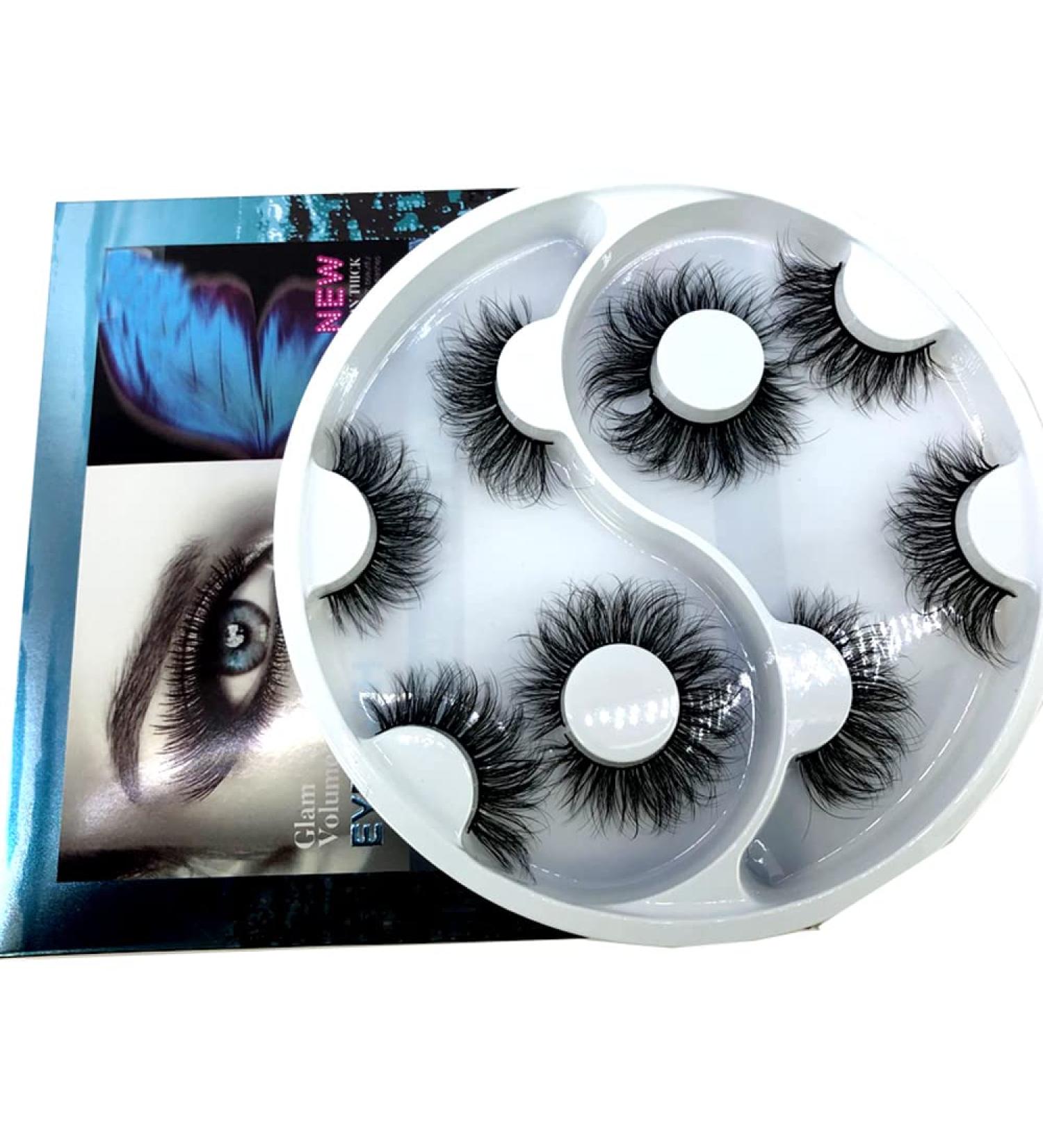 HBZGTLAD 2021 New 25mm 3D Faux Mink False Eyelashes | 5 Pairs Handmade Thick Long Eye Lashes | Premium Makeup Beauty Extension Tools - Buy Online on GoSupps.com