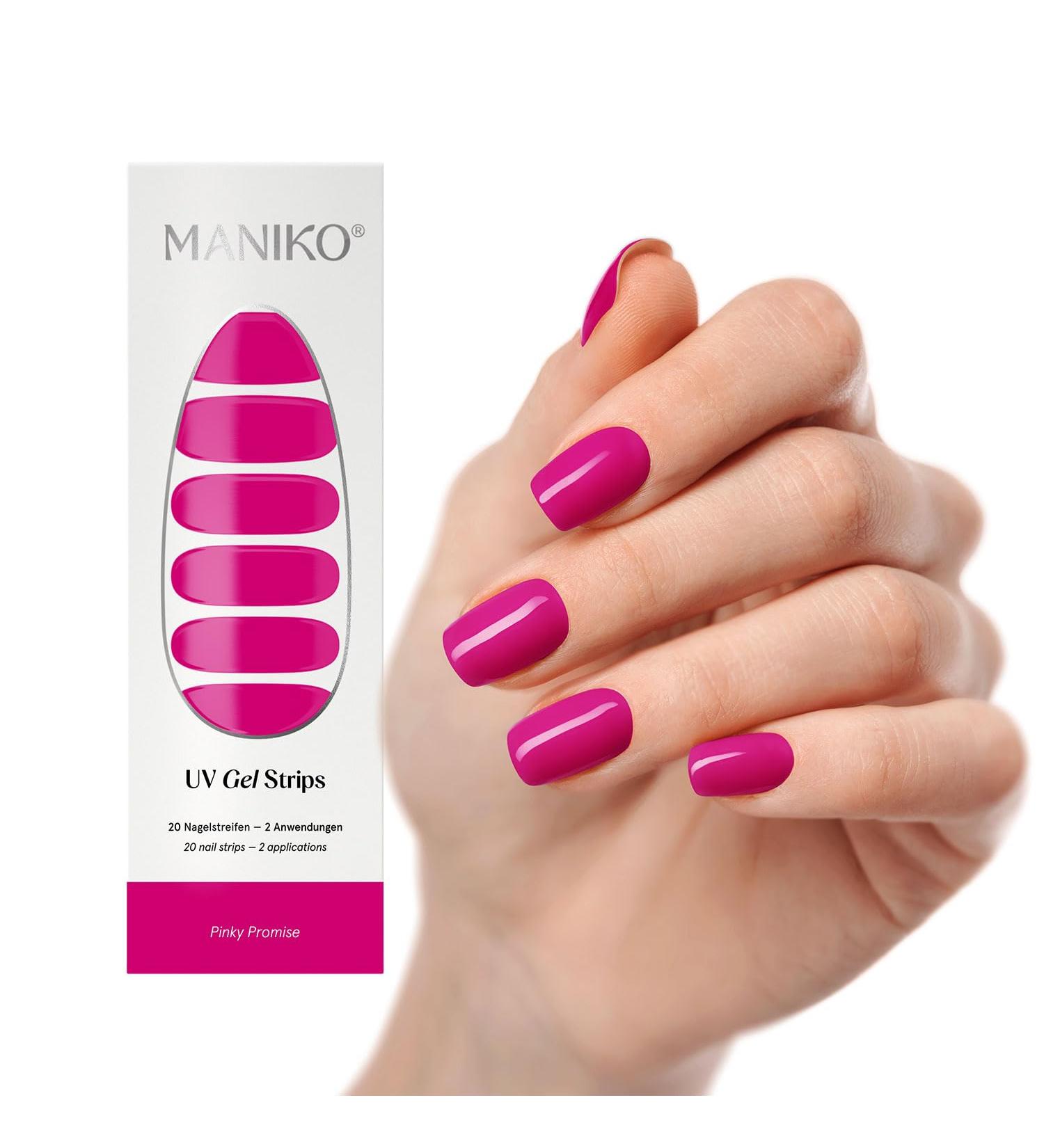 Buy Maniko UV Gel Strips - Vegan Self-Adhesive Nail Film for Long-Lasting Manicure (20 Strips) - Perfect for Natural Nails - Up to 2 Applications - Buy Online on GoSupps.com
