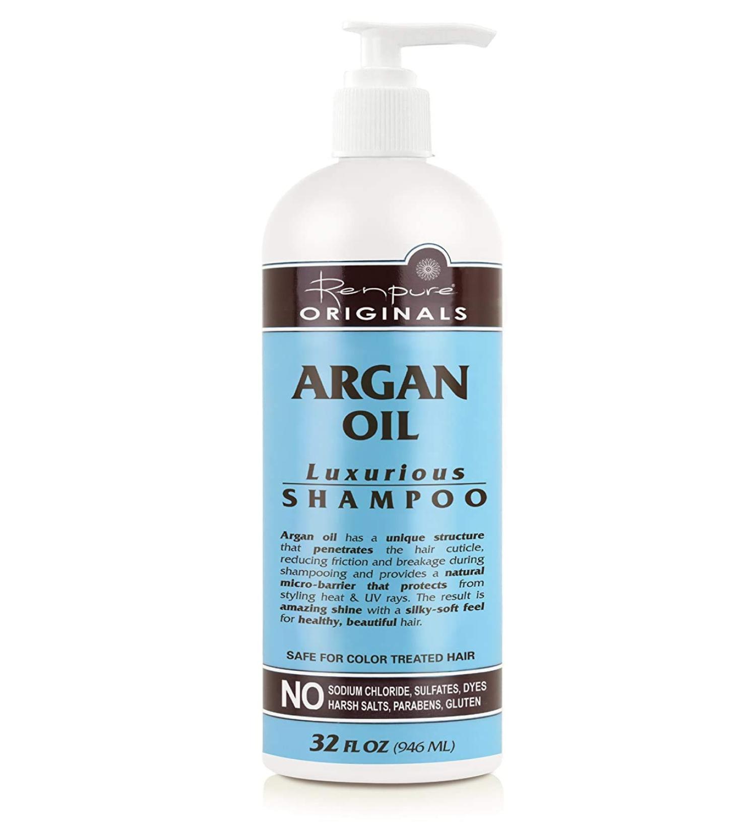 Renpure Originals Argan Oil Luxurious Shampoo - 32 Ounce | Nourishing Hair Care for All Hair Types - International Shipping Available - Buy Online on GoSupps.com