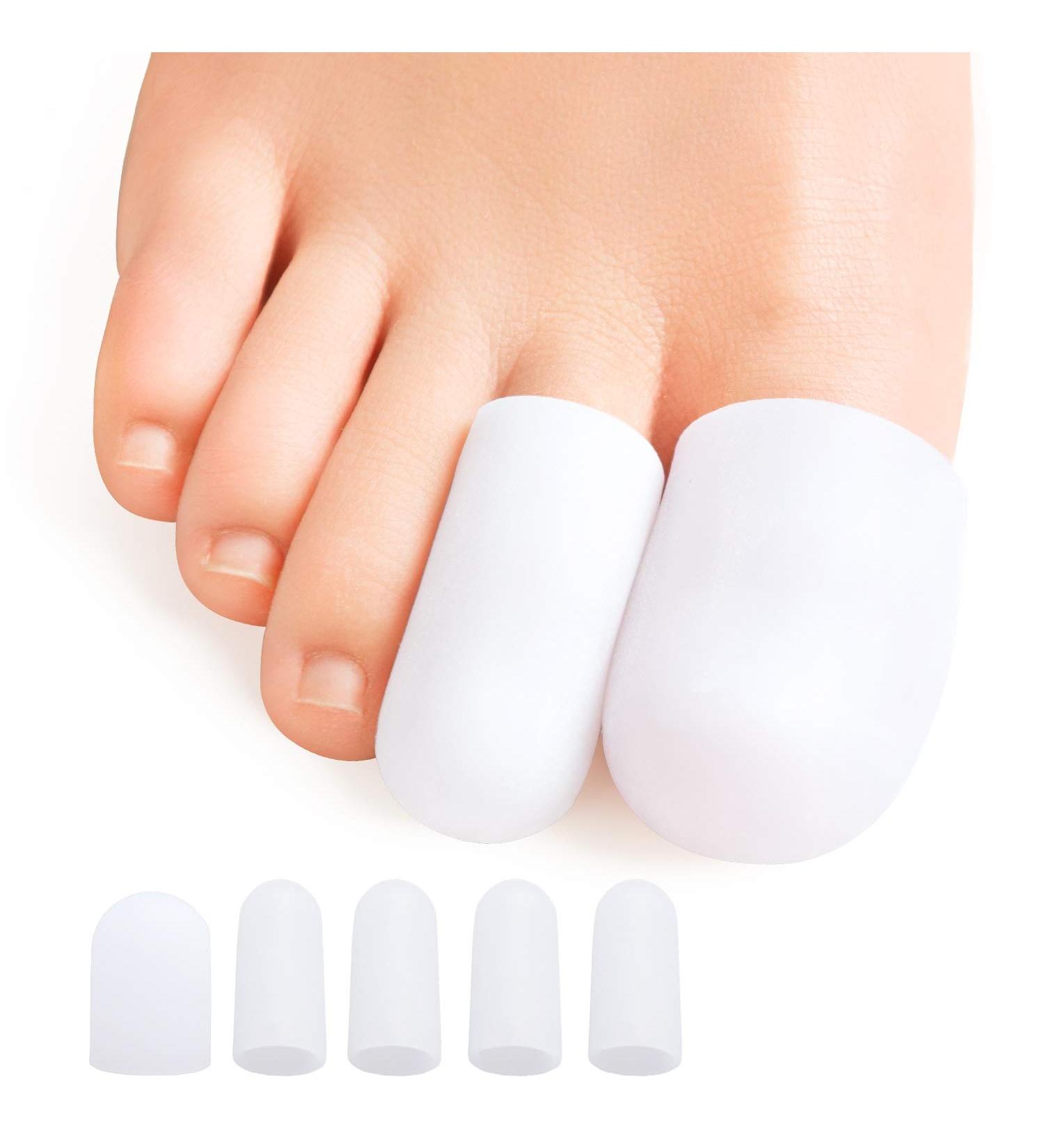 Sumifun Gel Toe Caps - 10 Soft Silicone Caps for Blisters Ingrown Toenails & Toe Protection - Comfortable for All Sizes - Buy Online on GoSupps.com
