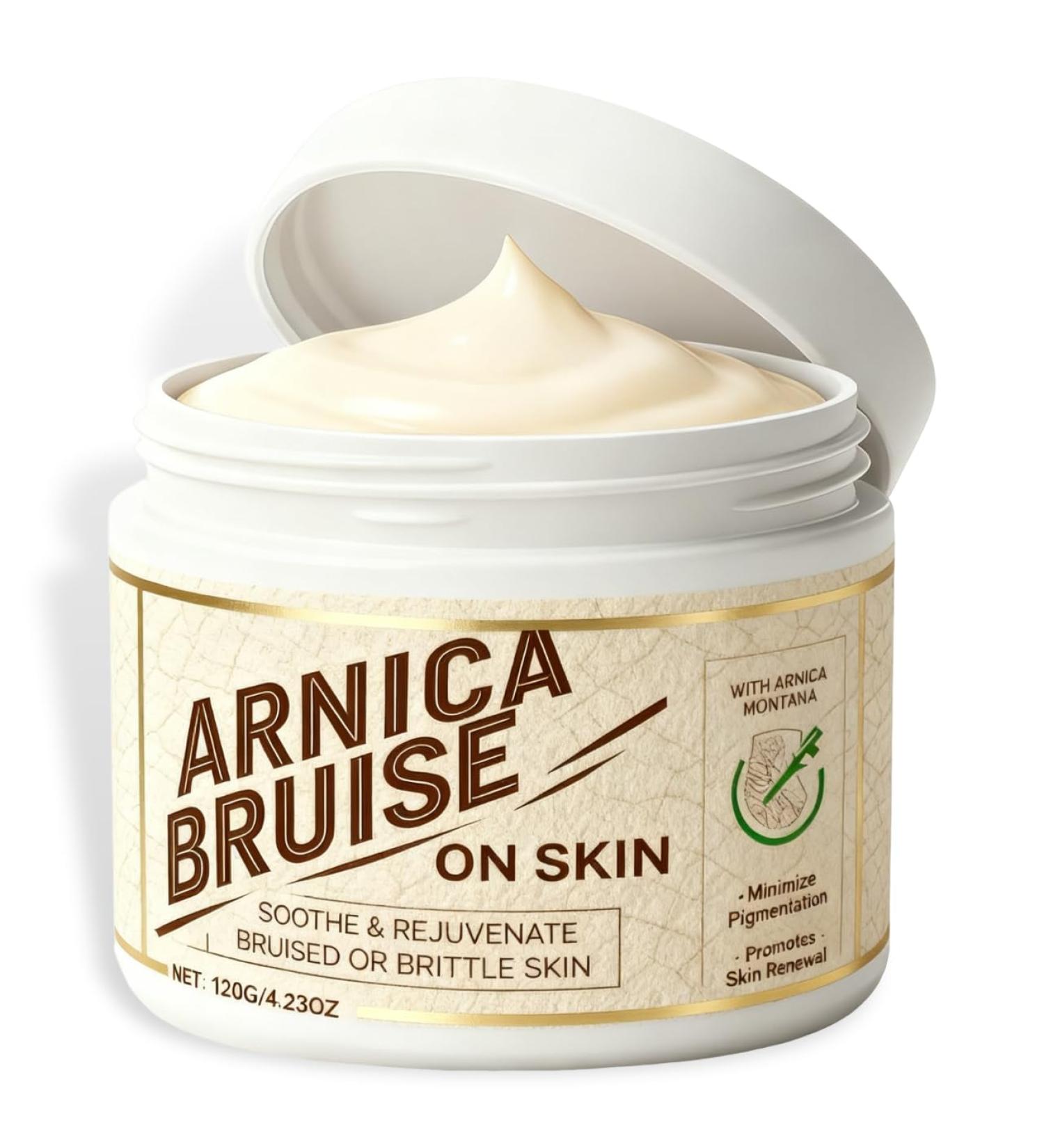 Guliqi Arnica Montana Relief Cream - Extra Strength for Fast Soothing of Bruises Swelling & Muscle Discomfort - Hydrating Non-Greasy Formula with Natural Ingredients -4.23oz (120g) (1) - Buy Online on GoSupps.com