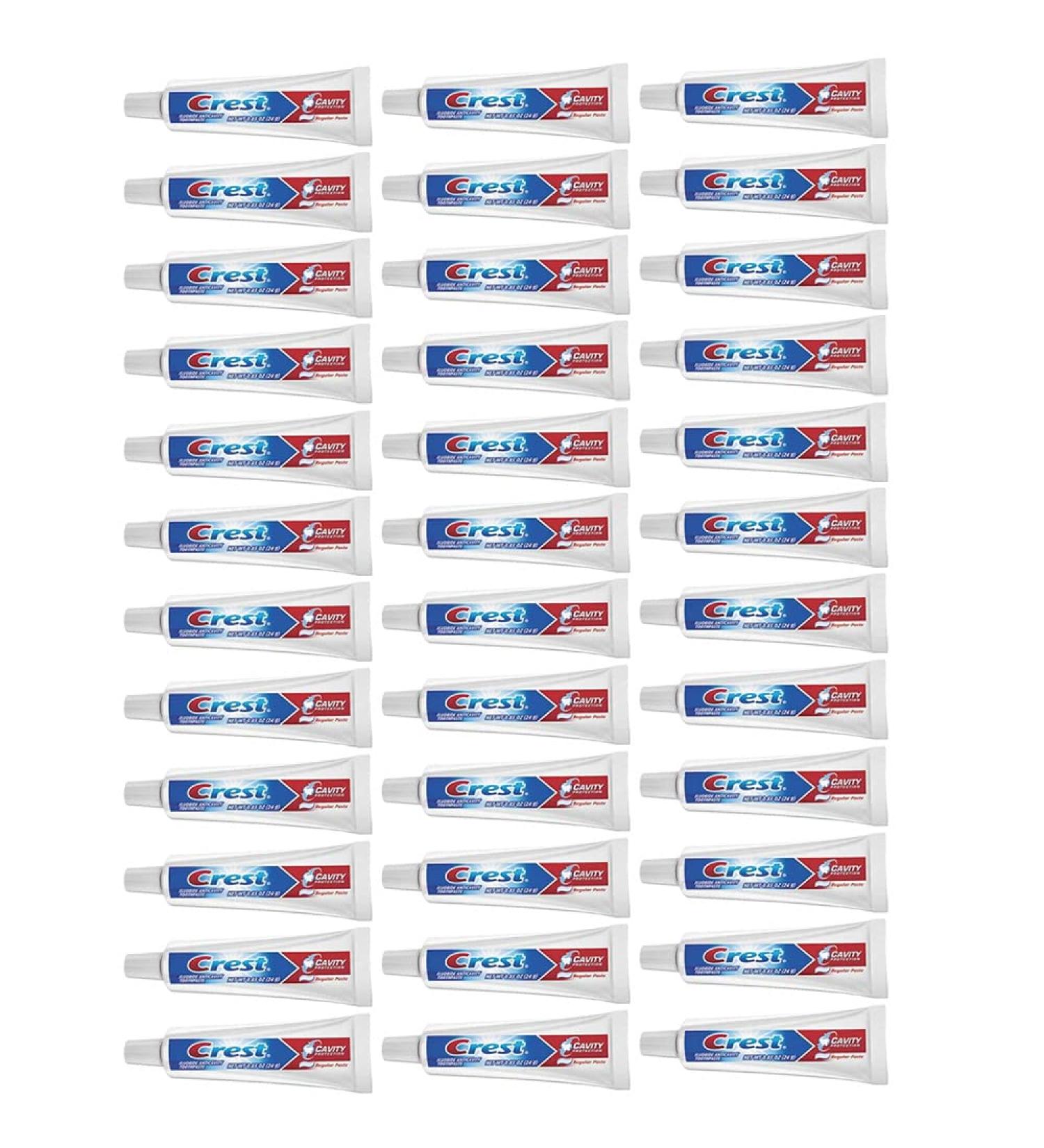 Crest Toothpaste 0.85 Ounce Regular (36 Pieces) (25ml)