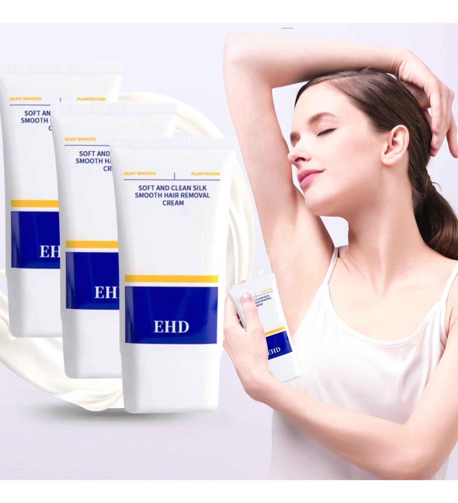 EHD Hair Removal Cream Ehd Intimate Hair Removal Cream Hair Removal Cream For Women & Men Painless Hair Remover Cream Depilatory Cream For Sensitive Skin Face Legs Private Part (3pcs) - Buy Online on GoSupps.com