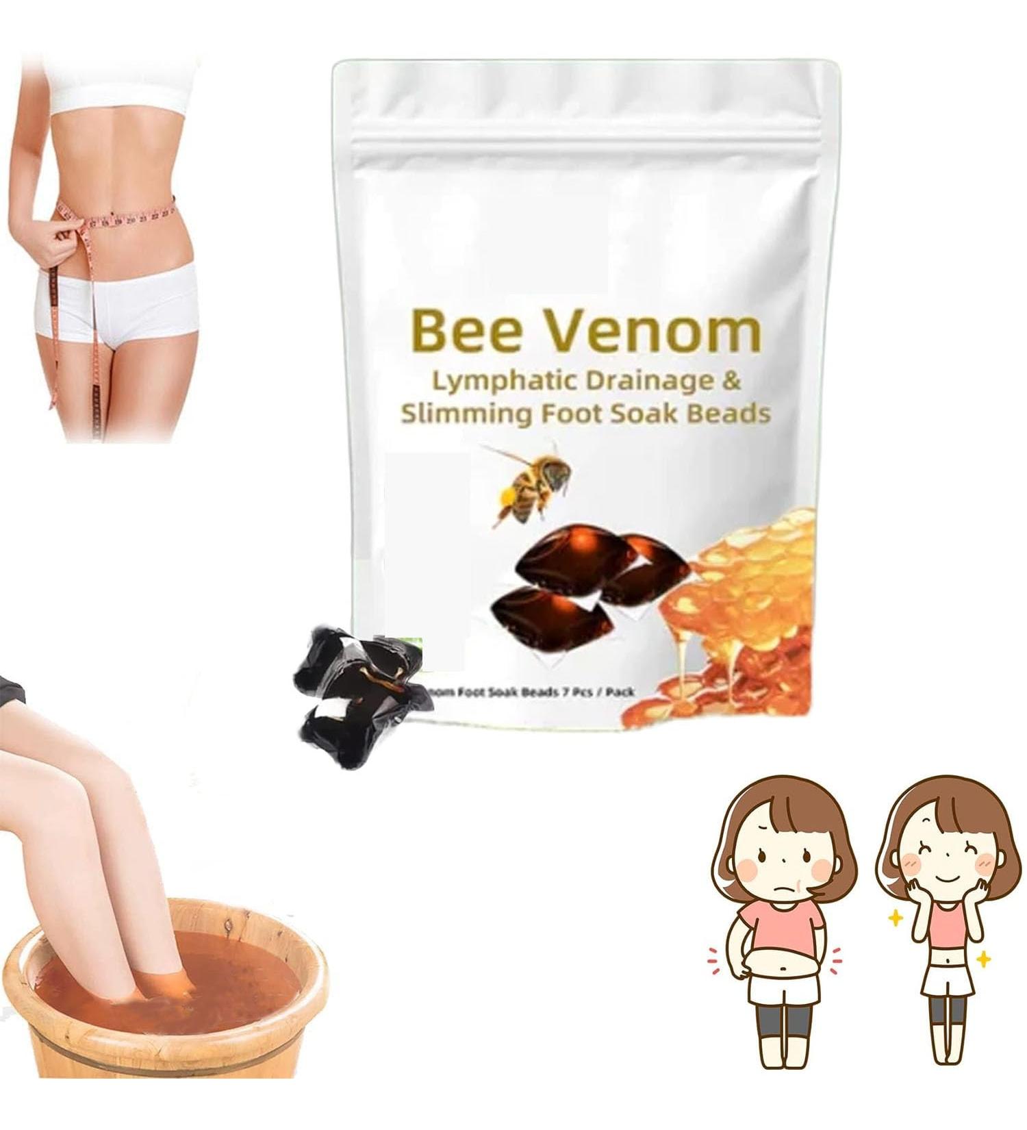 Bee Venom Lymphatic Drainage & Slimming Foot Soak Beads Bee Venom Foot Soak Detoxingherbs Cleansing Foot Soak Beads Body Detox Foot Soak Beads Improve Blood Circulation (1 Box) - Buy Online on GoSupps.com