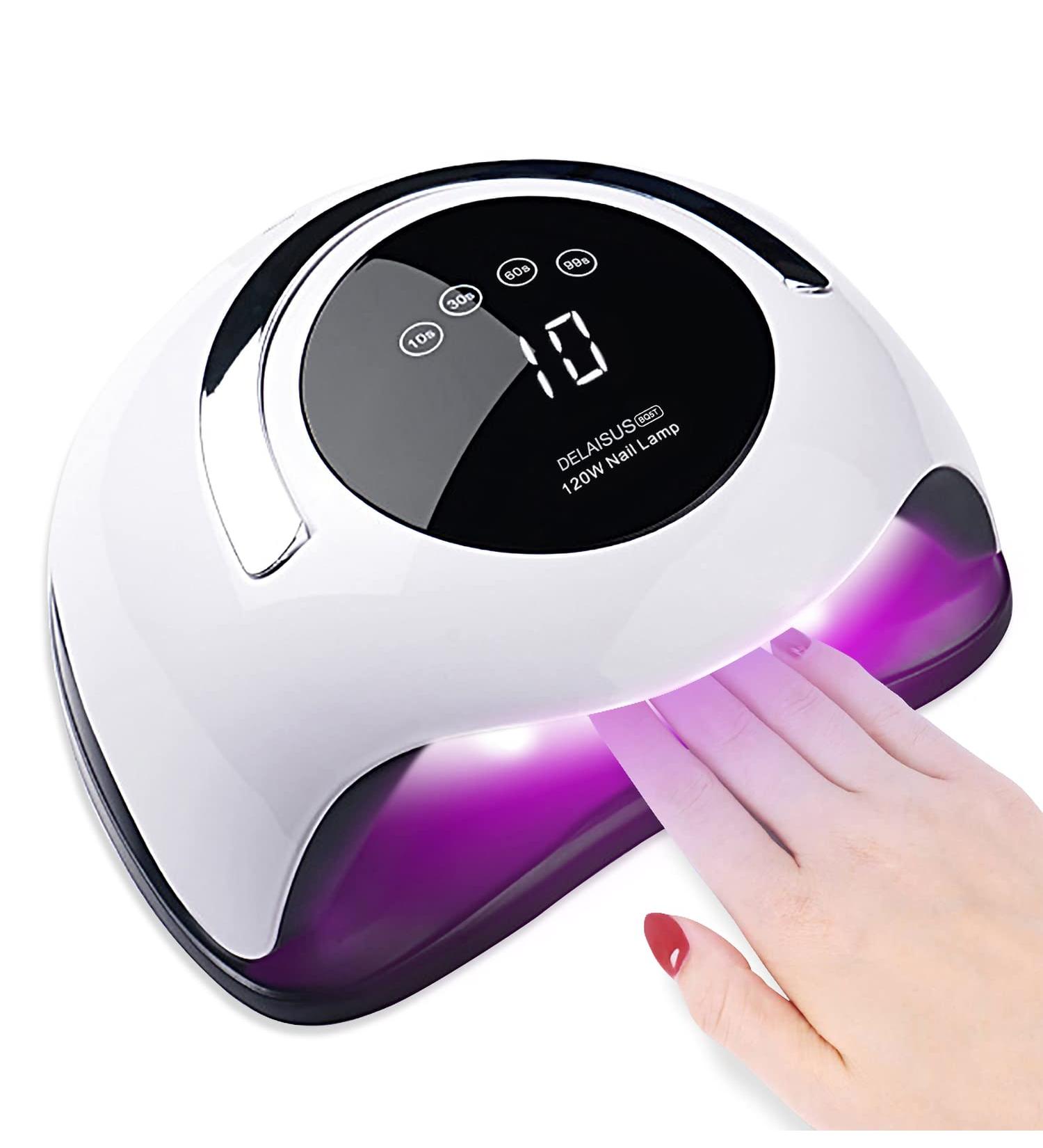 Professional UV LED Nail Dryer Lamp | 4 Timer Settings | Touchscreen & Auto Sensor | Ideal for Gel Shellac & Polygel Nails - Buy Online on GoSupps.com