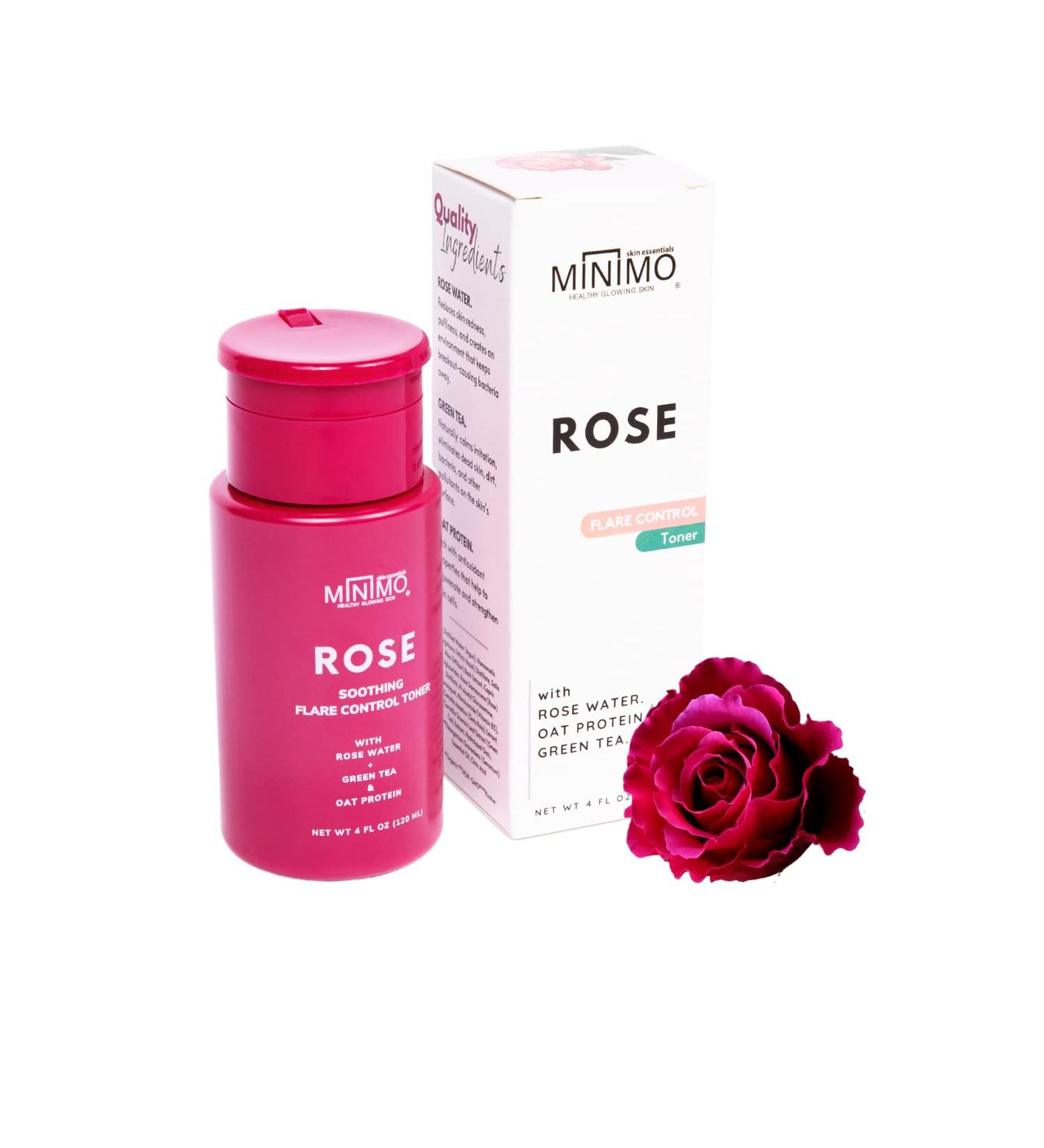 Minimo Rose Soothing Flare Control Toner - Bath & Body Essential - Buy Online on GoSupps.com