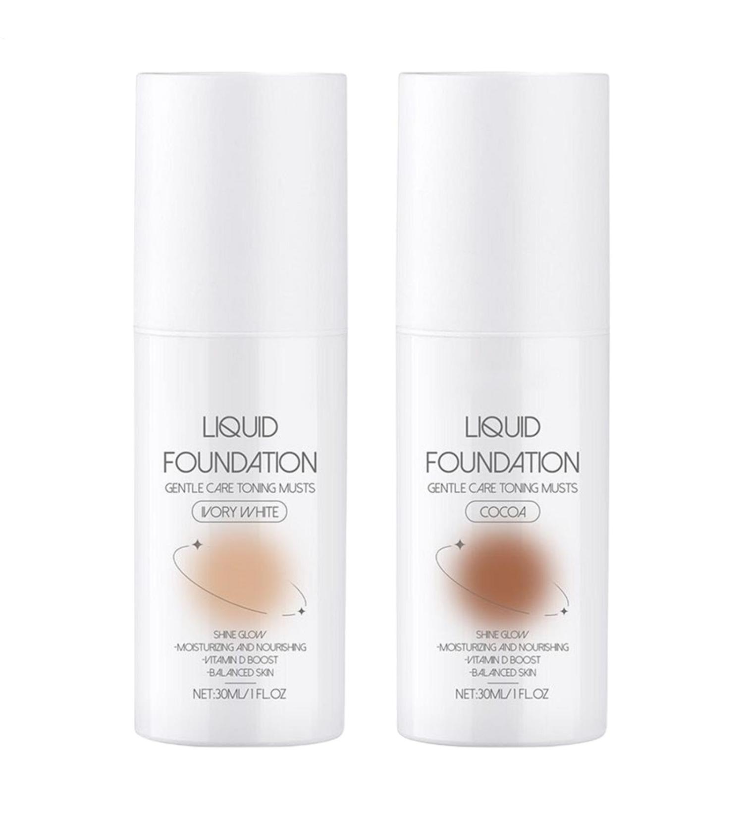  Iouyjiu Moisturizing Foundation Lightweight Liquid Makeup Full Coverage Concealer Long Lasting Oil Control Matte Finish Foundation Ideal for Oily and Dry Skin 30ml - Buy Online on GoSupps.com