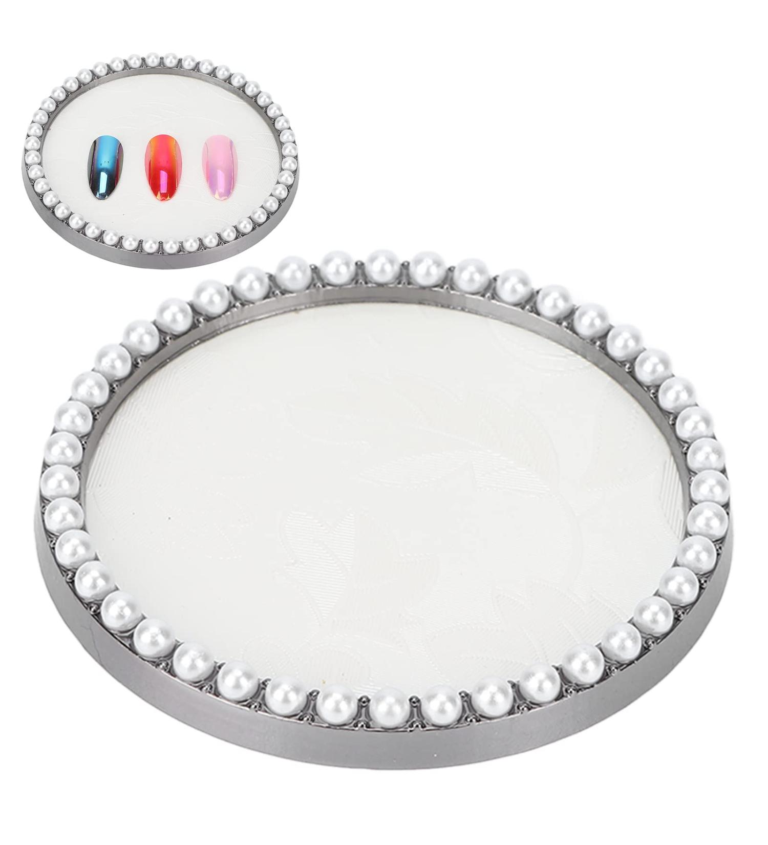 Nail Display Plate & Gel Color Board - Elegant Faux Pearls Art Palette (7 cm) for Photography - International Shipping - Buy Online on GoSupps.com