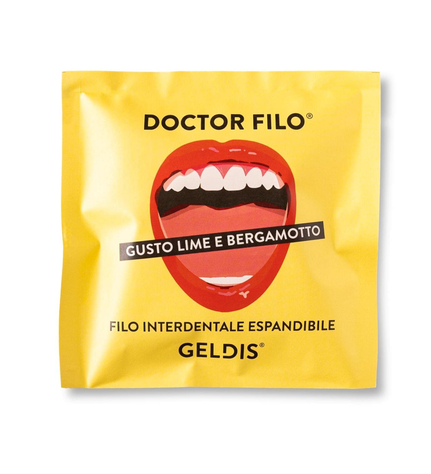 Geldis Expandable Dental Floss - Doctor Filo 100% Vegan Versatile & Recyclable 30m Lime & Bergamot - Eco-Friendly Daily Use - Buy Online on GoSupps.com