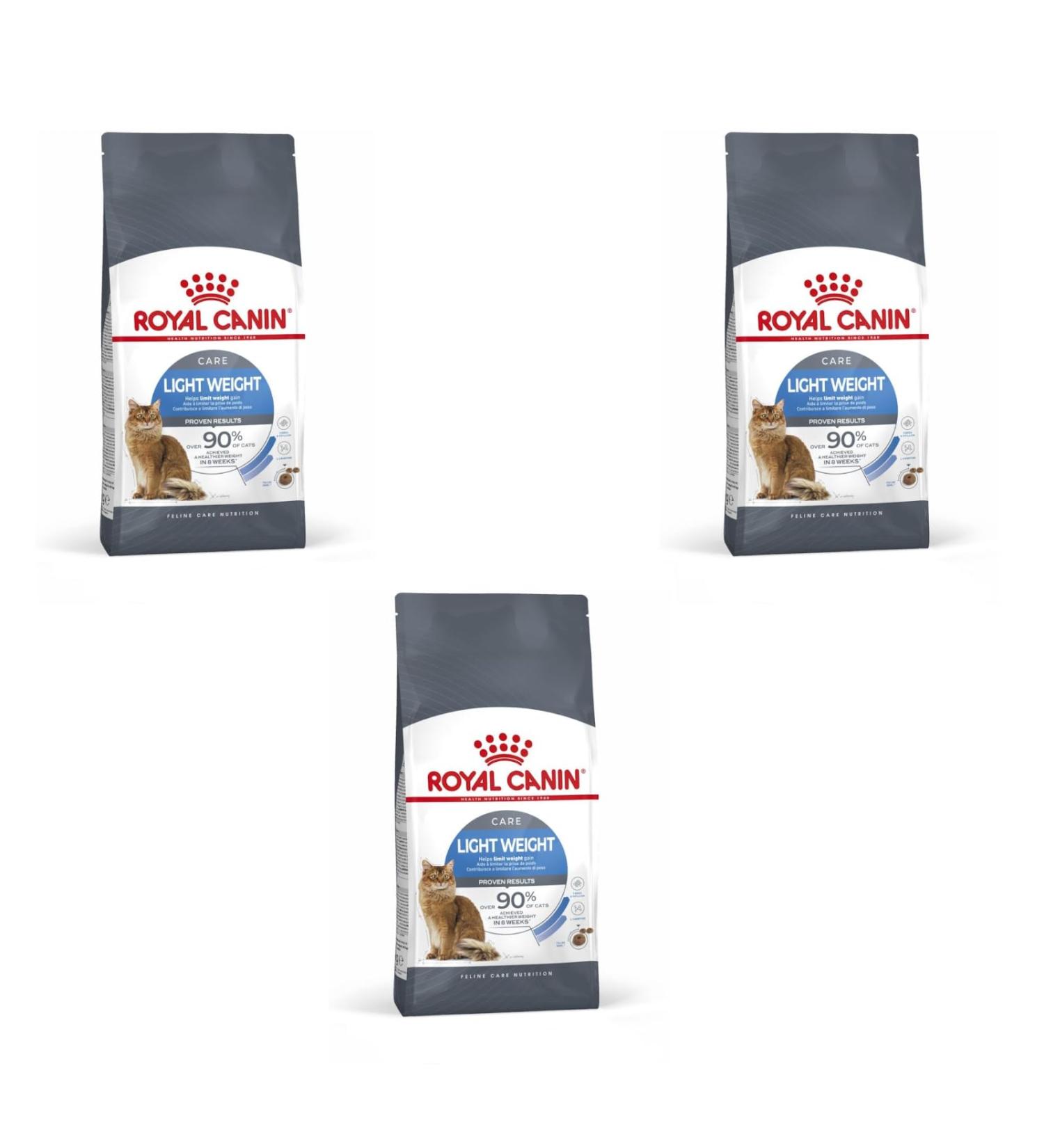 Royal Canin Light Weight Care Complete Dry Cat Food 3 x 400g - Buy Online on GoSupps.com