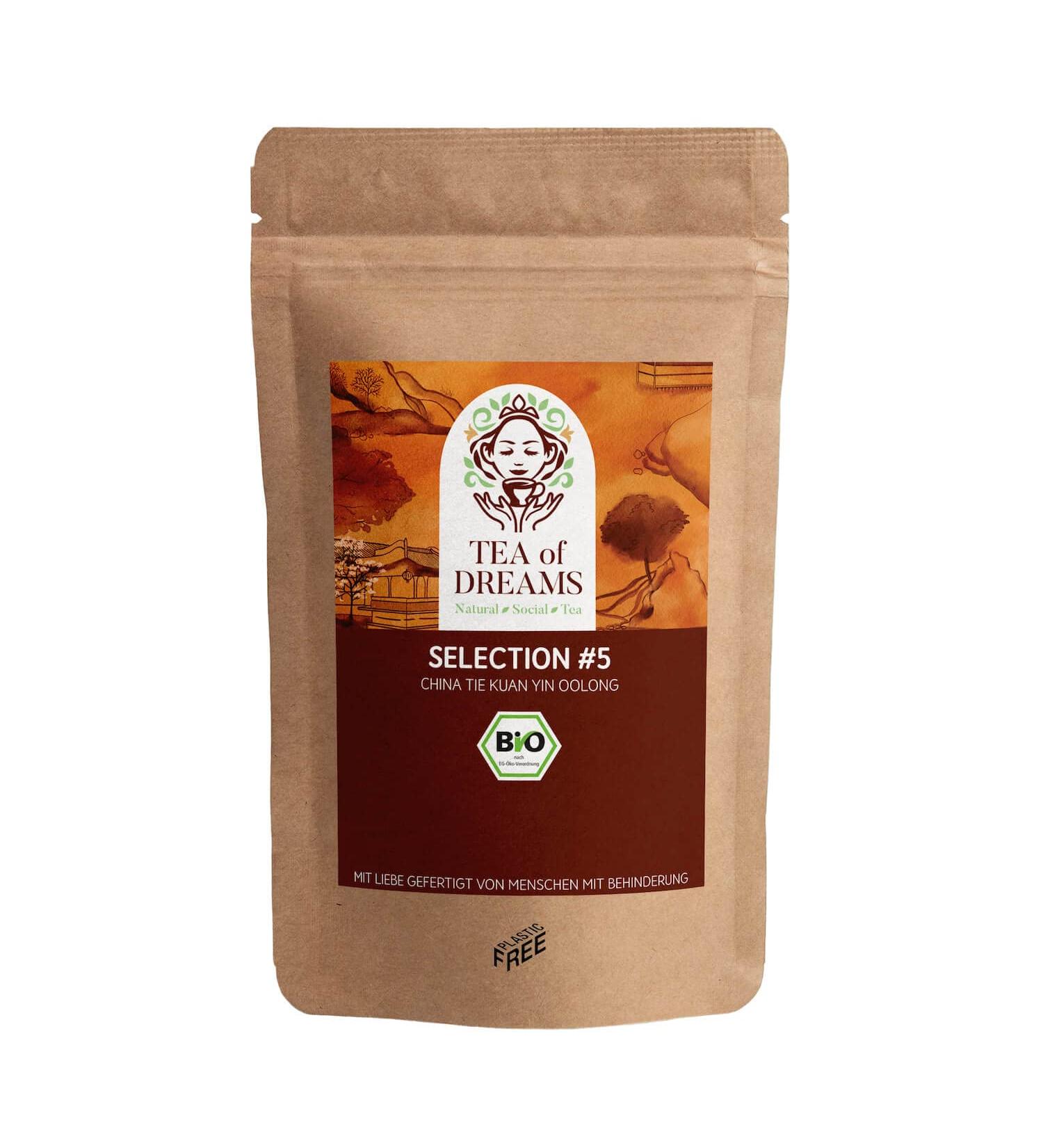  Tea of Dreams Organic Tea Powder | Pick #5 | China Tie Kuan Yin | Tea in Vrac | 250 g - Buy Online on GoSupps.com