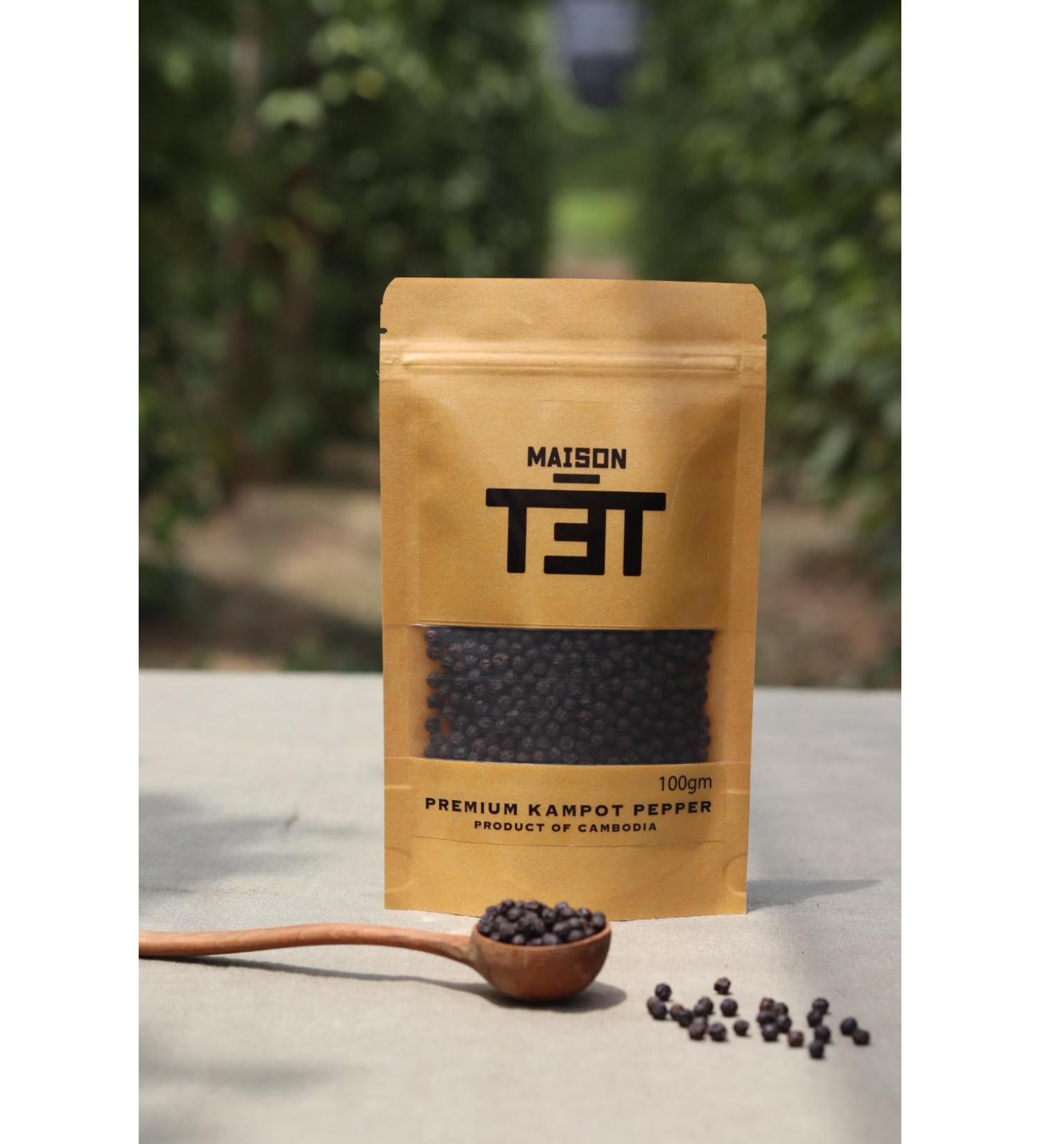 Aries Farm Premium Black Kampot Pepper 100g Certified - Buy Online on GoSupps.com