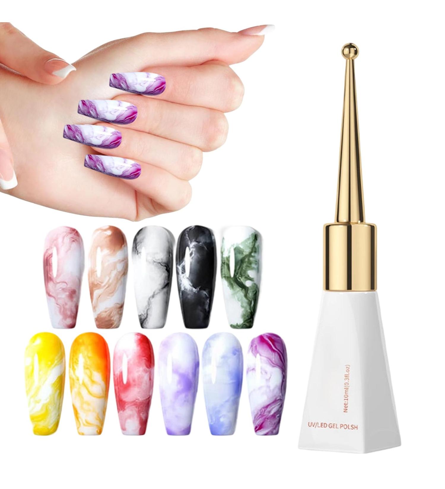 Nail Gel | Rhinestone Glue Gel 10ml | Professional Floral Liquid Easy to Use for Beginners & Enthusiasts | For Home Manicure Salon Travel Women & Girls Everyday Style - Buy Online on GoSupps.com