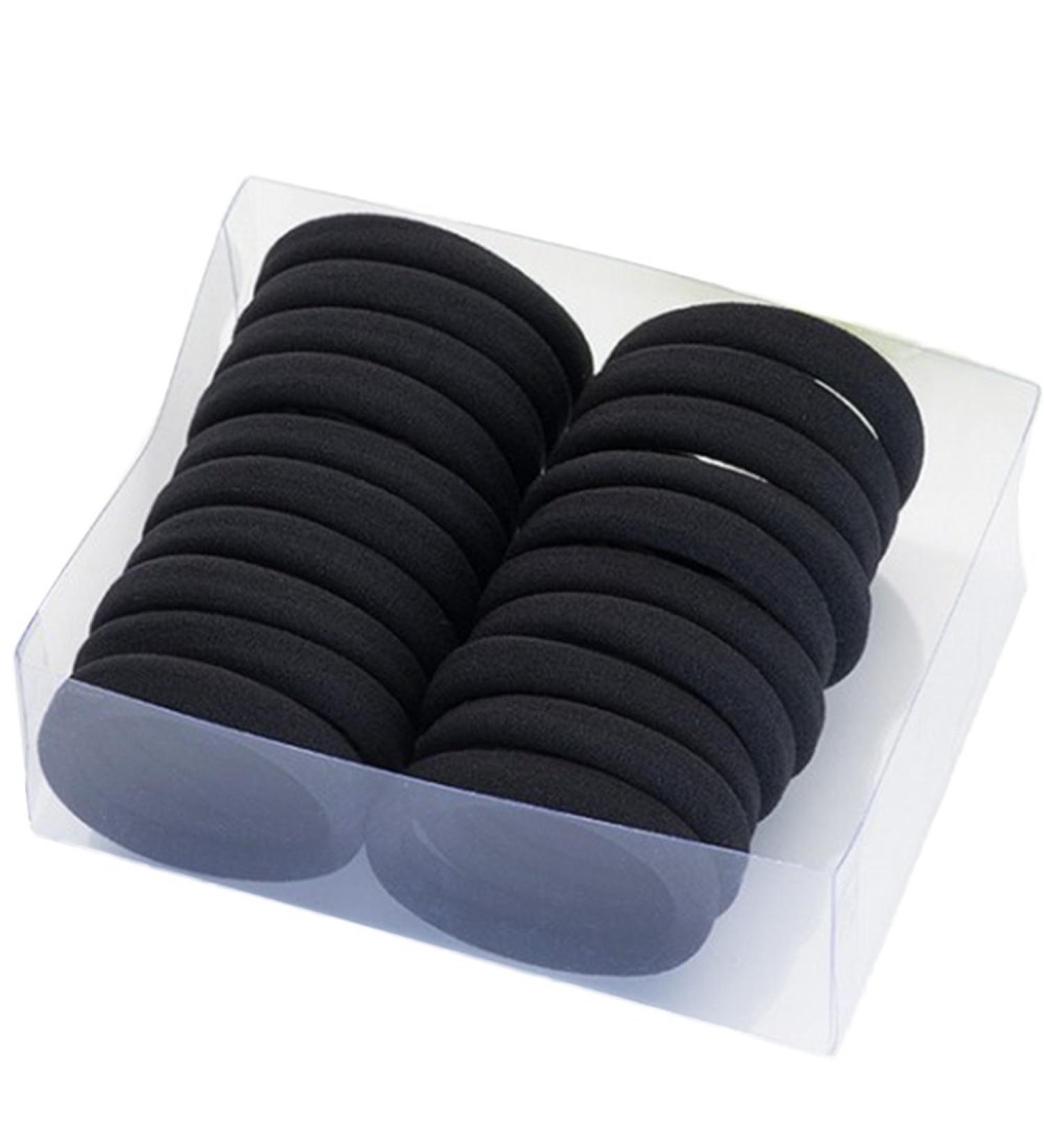 Buy Oyfel Elastic Hair Ties - Black 20-Piece Ponytail Holders for Girls Women Toddlers & Children - Colorful Spiral Hair Bands - Buy Online on GoSupps.com