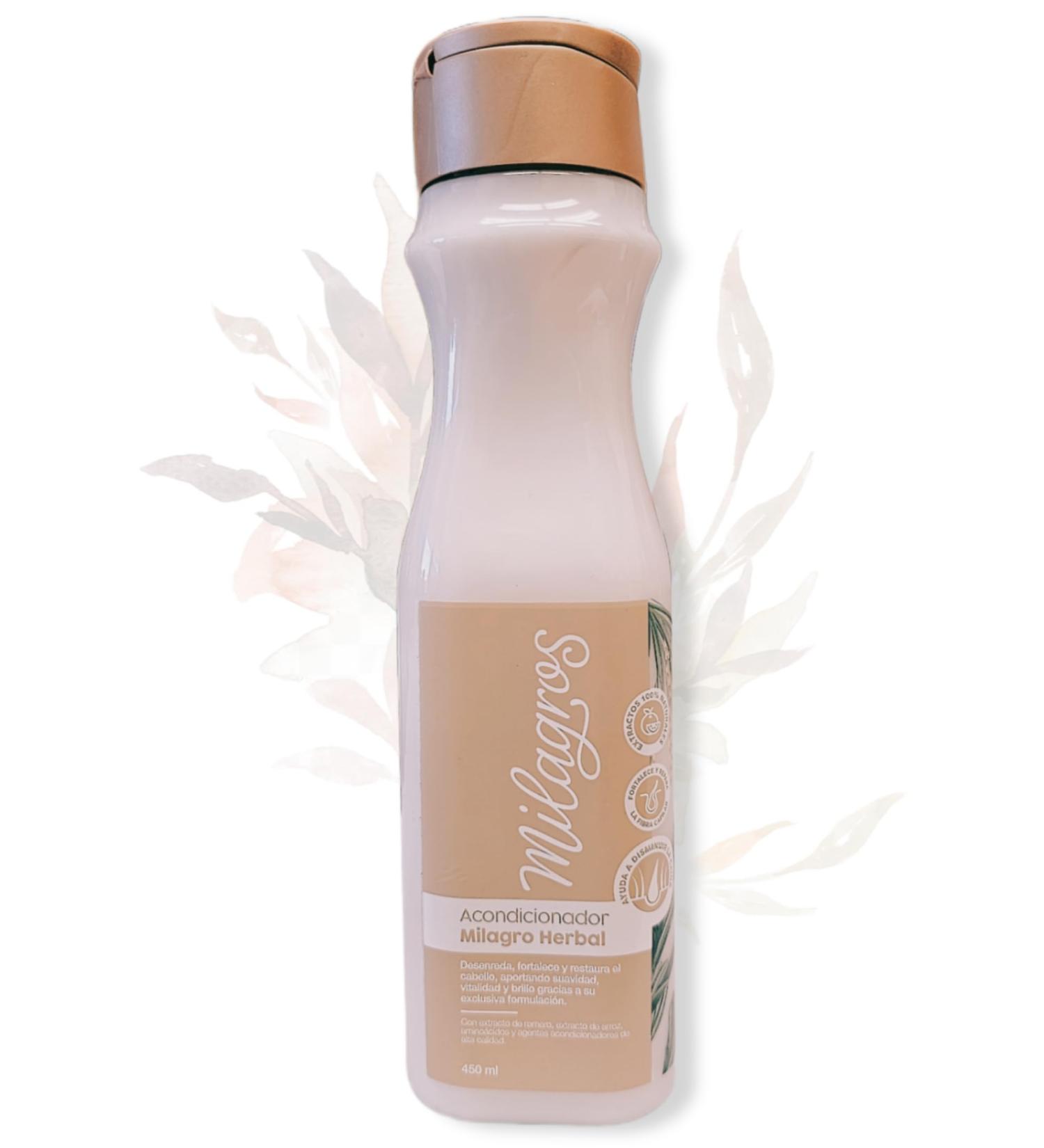 Milagros Herbal Conditioner | Reduces Hair Loss Adds Softness & Shine - Beige | Buy Internationally - Buy Online on GoSupps.com