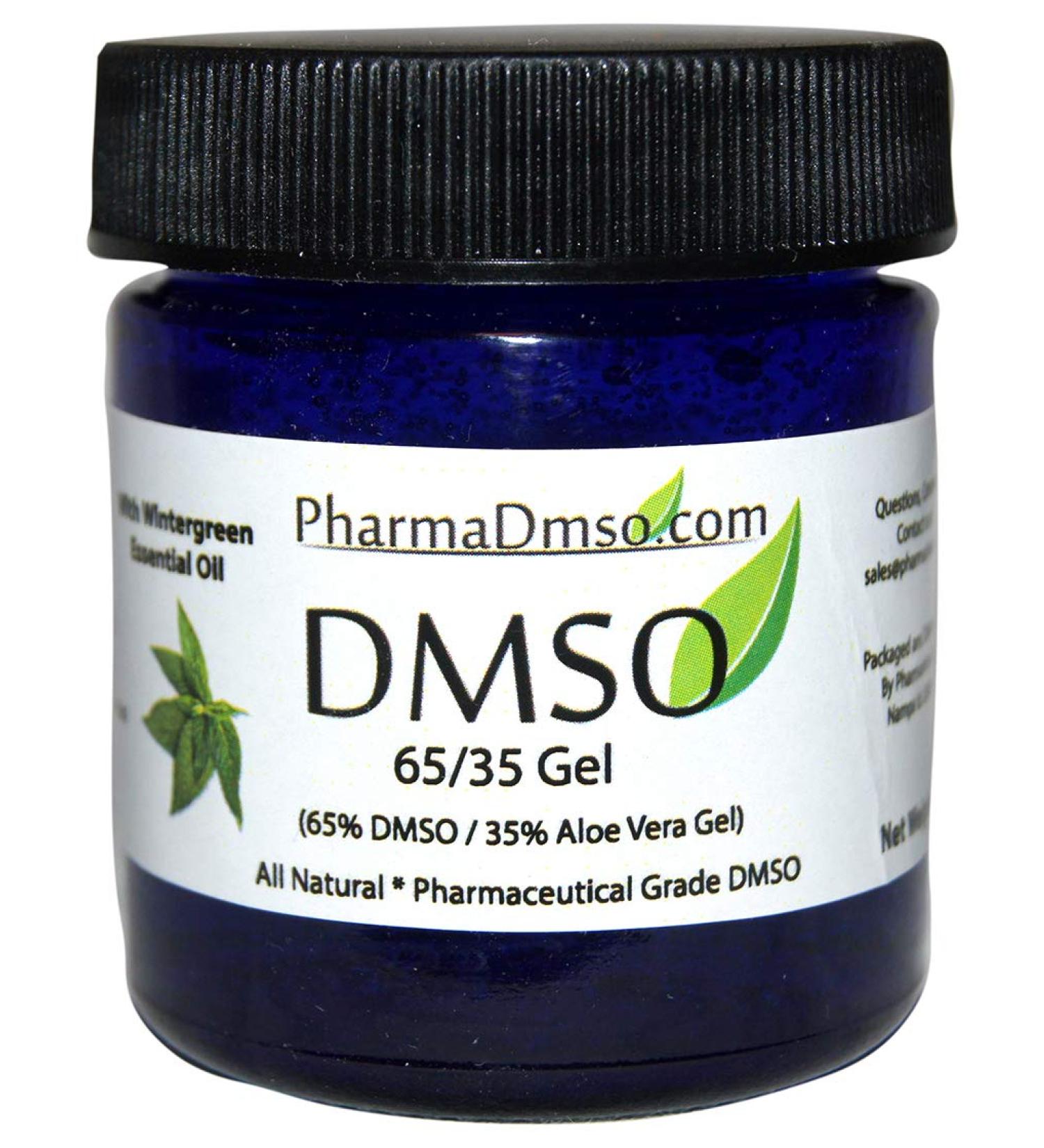 DMSO Gel infused with Wintergreen Essential oil. 65% DMSO / 35% Aloe Vera (2 oz.) 2 Ounce (Pack of 1)