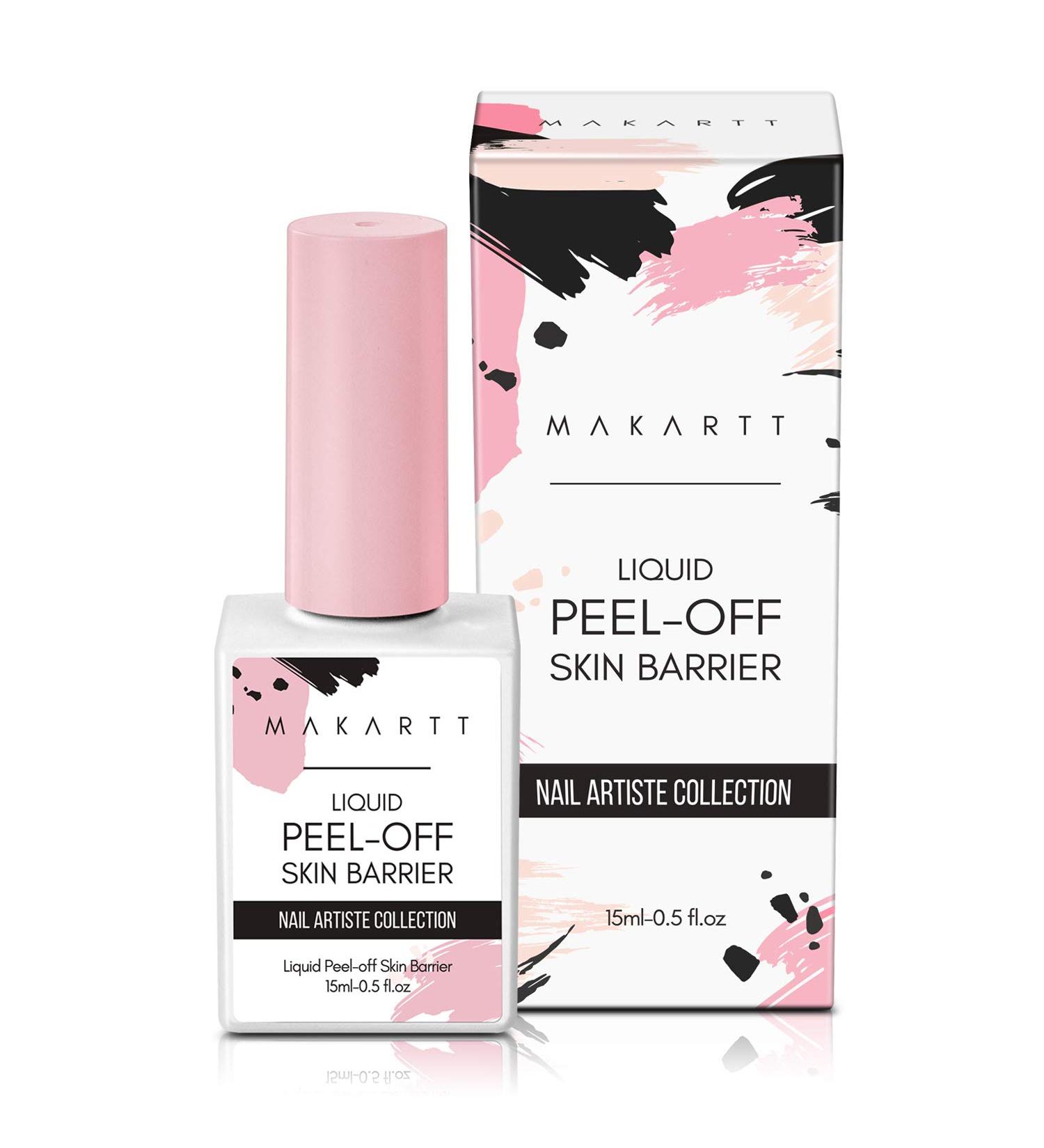 Makartt Latex Nail Polish Barrier - 15ml White Peel Off Liquid Cuticle Protector - Buy Online on GoSupps.com