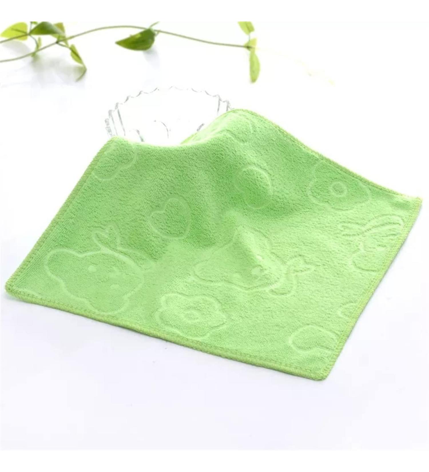 Soft Microfiber Baby Towels 2pc Set | Gray Nursing Towel for Boys and Girls | 25x25cm Wash Cloths - Buy Online on GoSupps.com