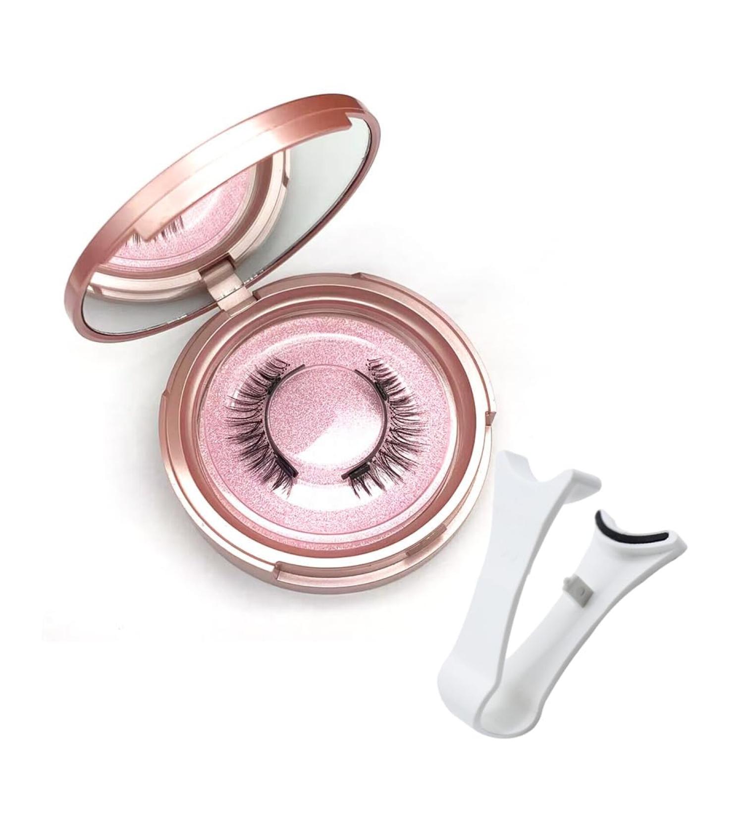 Dalarey Magnetic Lashes kit Reusable double Magnetic Lashes Without Eyeliner No Glue Liner Waterproof Safe Easy to Wear for Essential Commuter Makeup (1 Pair Nature) - Buy Online on GoSupps.com