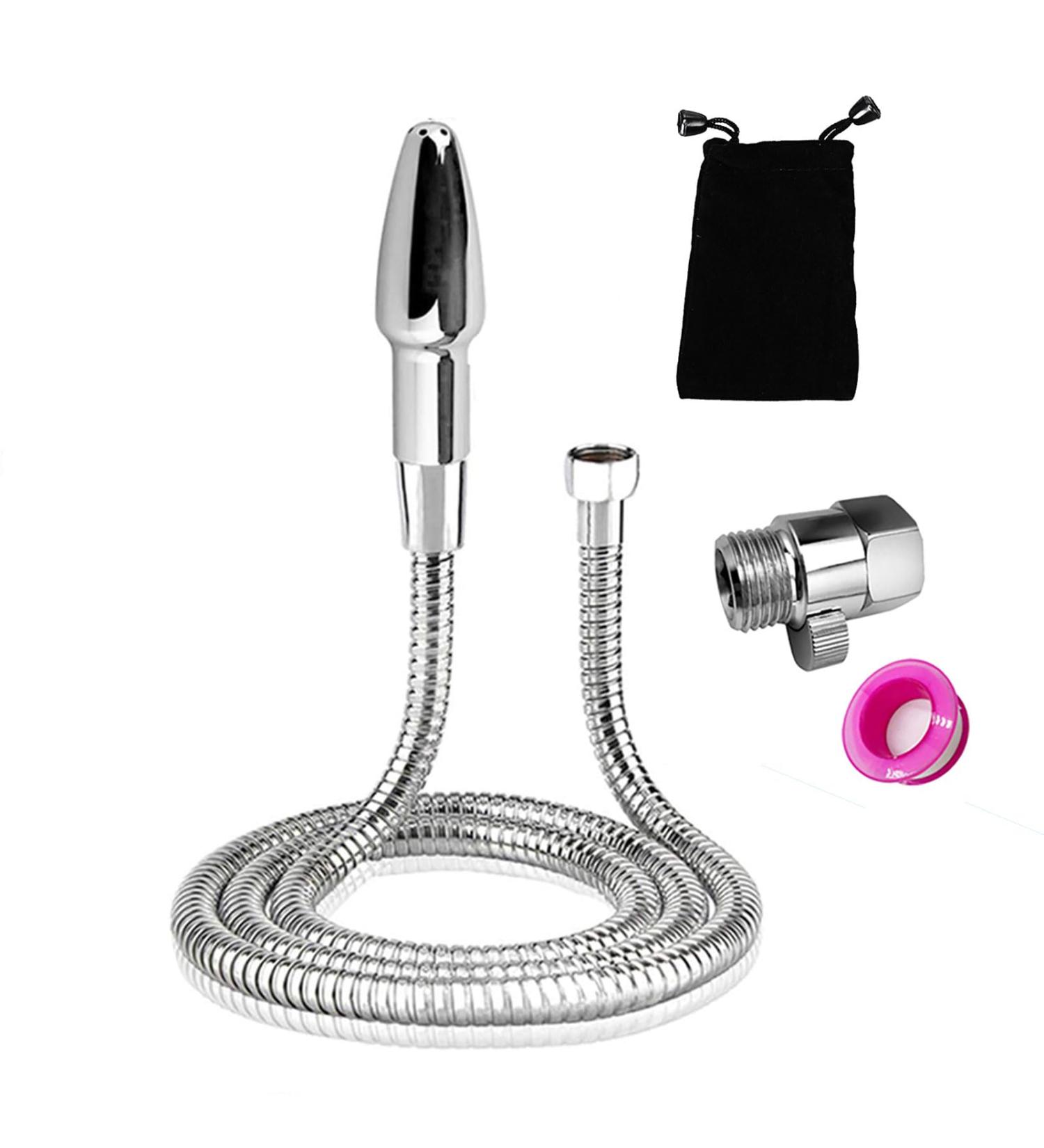 Shower Douche Enema Kit - Deep Cleaning System with Regulator & 59" Hose | International Shipping Available - Buy Online on GoSupps.com