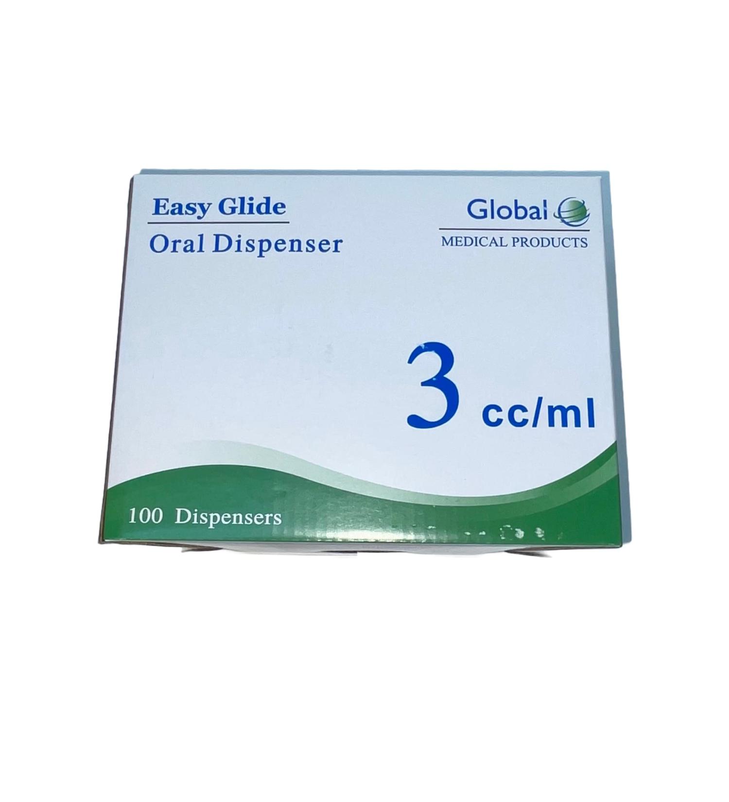 Easy Glide 3ml 3cc Oral Syringe Sterile Caps Included Great for Oral Medicine and Home Care 50 Count - Buy Online on GoSupps.com