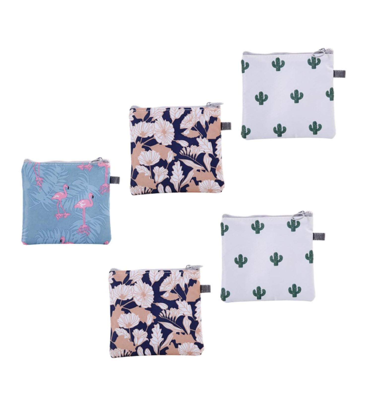 Gleavi 5-Storage Bag for Women's Bandages & Key Case - Portable Zipper Pockets | Mini Wallet & Snack Storage - Buy Online on GoSupps.com