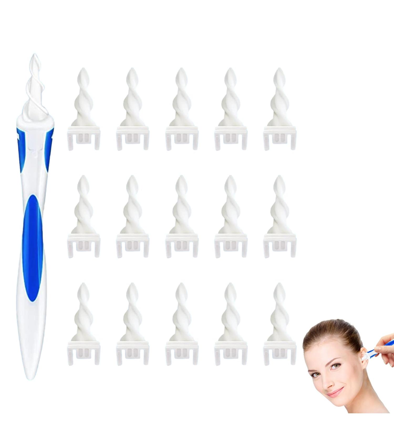 Ultimate Ear Wax Removal Kit - 16 Replacement Heads | Ear Cleaner for Adults & Children | Effective Ear Cleaning Solution - Buy Online on GoSupps.com