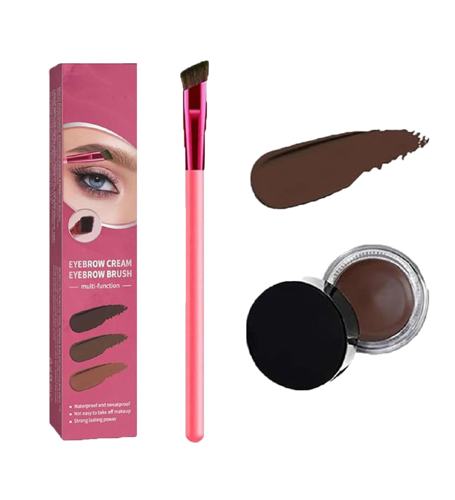 Home Eyebrow Care Kit 4d Laminated 4d Laminated Eyebrow Home Grooming Kit 4d Hair Stroke Brow Stamp Brush Multi-Function Eyebrow Brush Waterproof And Long Lasting (Dark brown) - Buy Online on GoSupps.com
