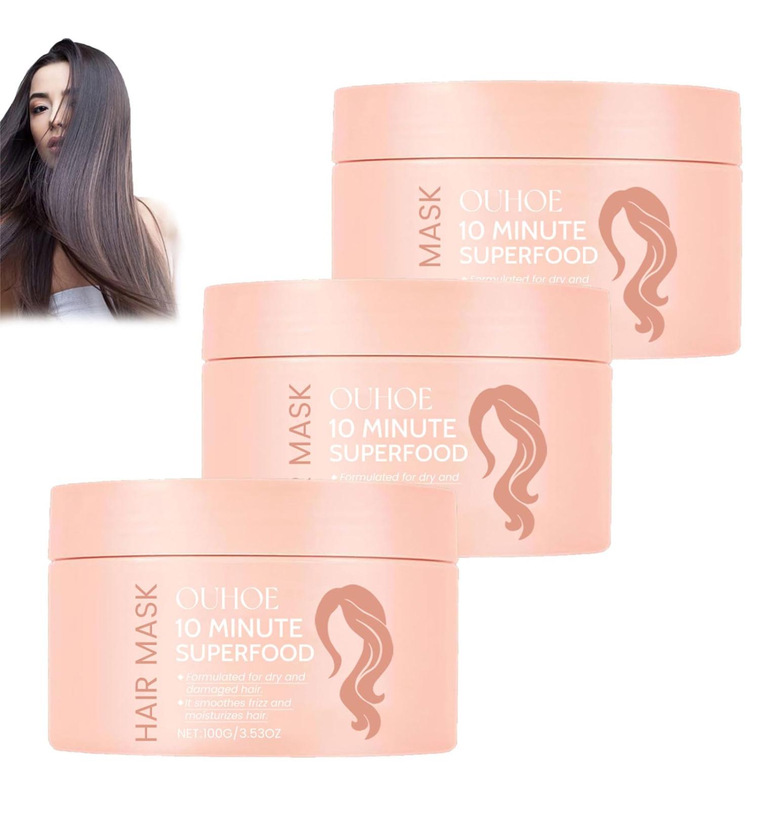 Glimmer 10-Minute Vitamin-Infusion Hair Mask - Glimmer Hair Mask 10 Minute Superfood Hair Mask Glimmr Hair Mask for Thicker Fuller Softer Hair (3Pcs) - Buy Online on GoSupps.com