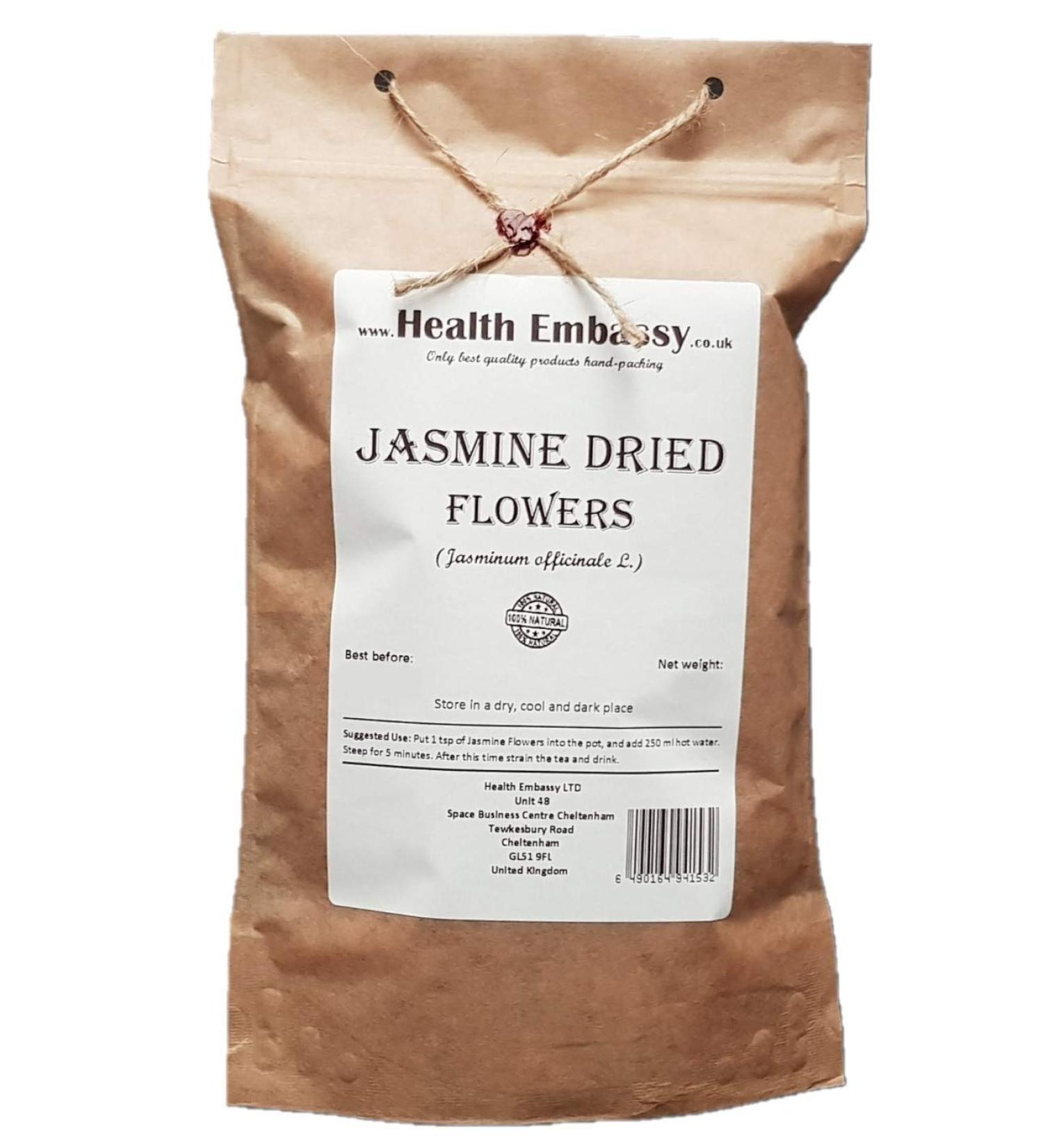 Jasmine Flowers Tea | Jasminum L | Fleur De Jasmin Tisane | Health Embassy (50g) - Buy Online on GoSupps.com