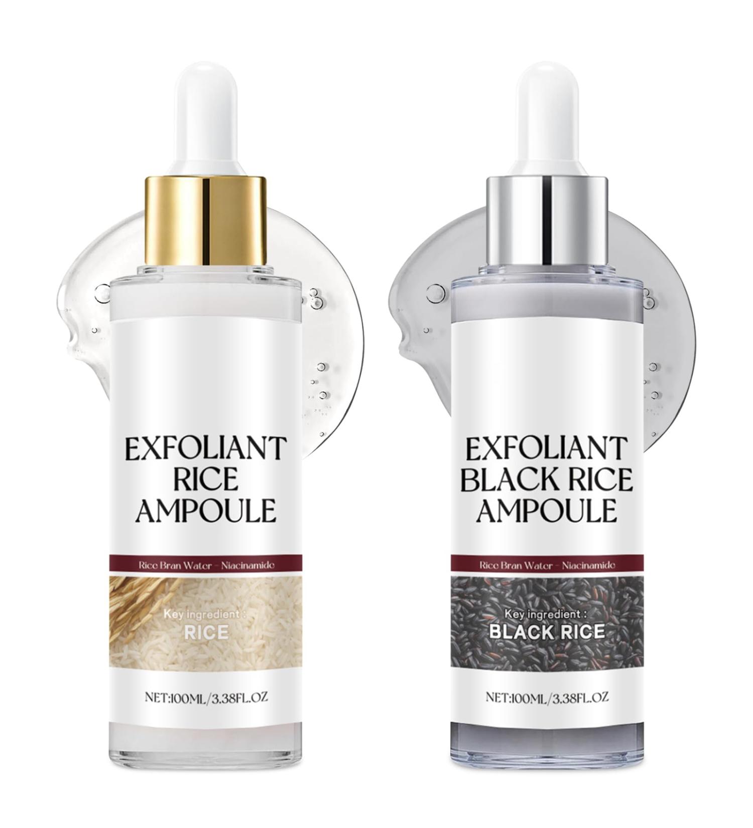 Peel Shot Glow Rice Ampoule Duo 2025 New White And Black Rice Exfoliant Soft Exfoliating Face And Body Scrub Peel Shot For All Skin - Buy Online on GoSupps.com