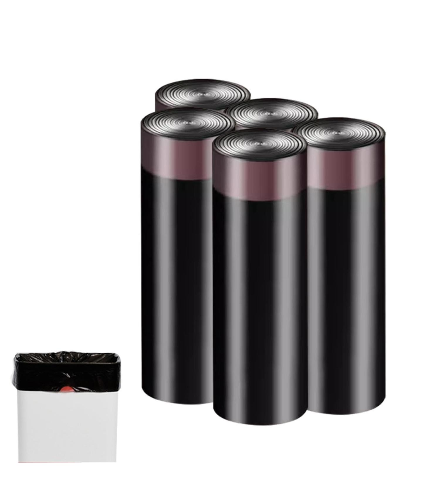Kitchen Trash Bags | Drawstring Trash Waste Kitchen Bags Anti-Drip Drawstring Garbage Bags Kitchen Waste Bags for Bedroom Kitchen Offices Home Utoya 45*50 4.5g 75 Pieces Black - Buy Online on GoSupps.com