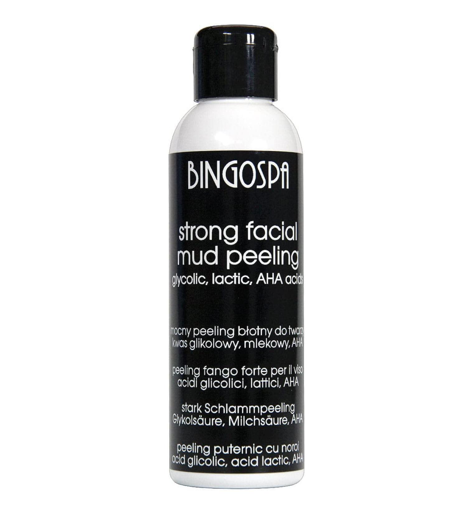 Strong Facial Mud Peeling with Glycolic Lactic & AHA Fruit Acids - 120 ml | BINGOSPA - International Shipping Available - Buy Online on GoSupps.com