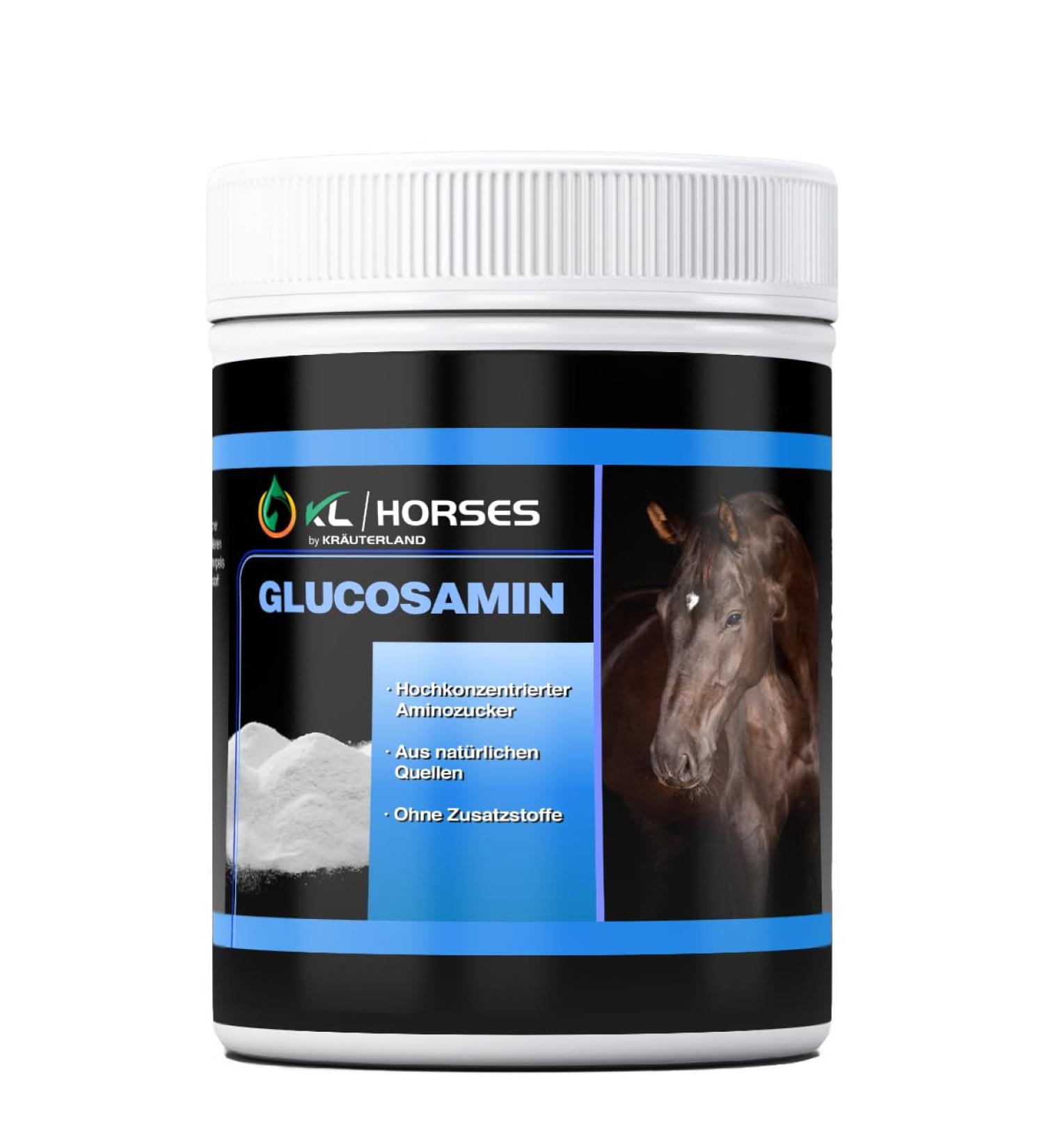 Kr uterland Glucosamine Powder for Horses - 1kg Premium Quality Highly Pure Glucosamine Sulphate Feed Additive - Buy Online on GoSupps.com