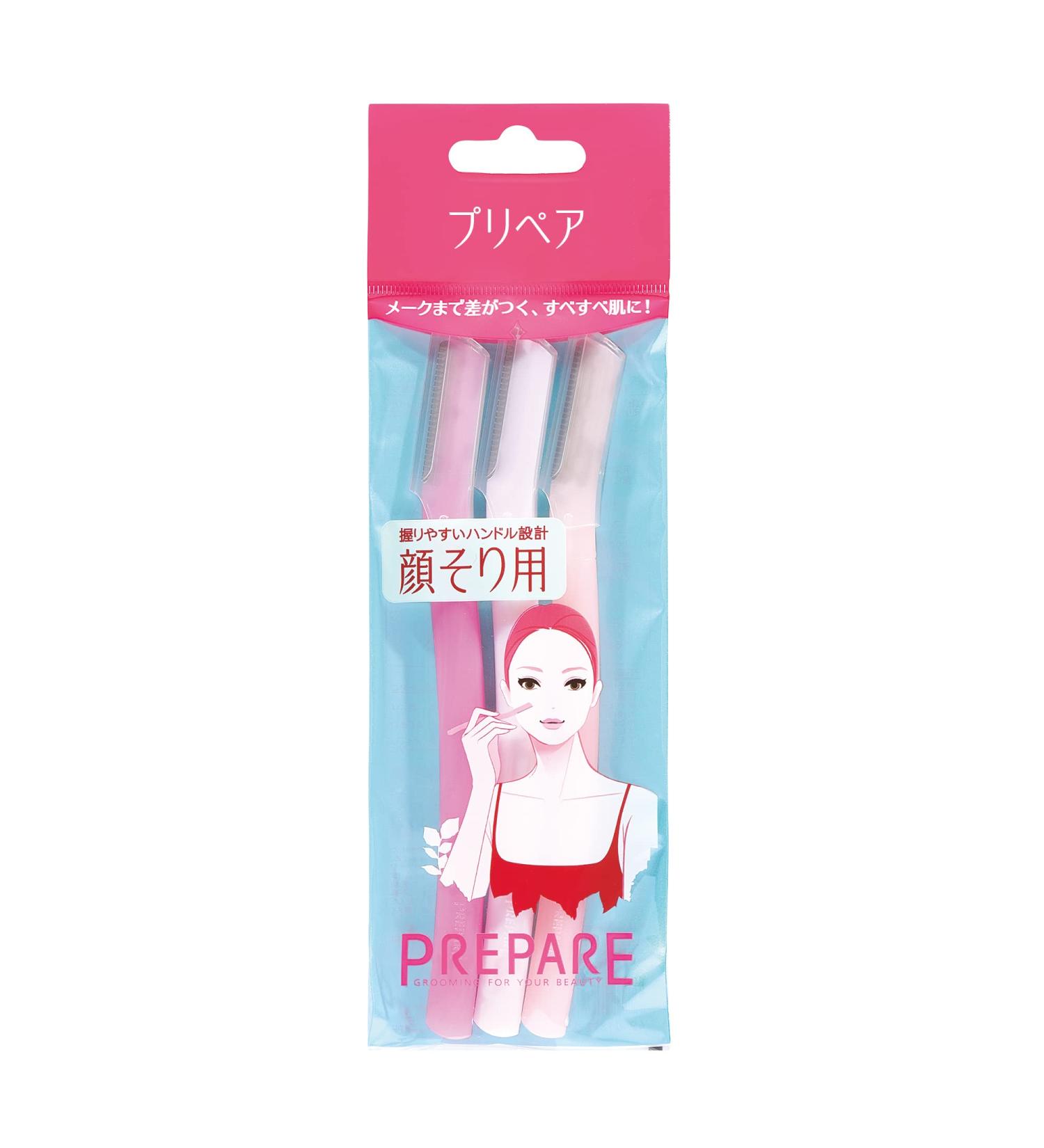 SHISEIDO 3 Piece Prepare Facial Razor - Large (Japan Import) | 3 count Pack - Top Quality Japanese Skincare - Buy Online on GoSupps.com