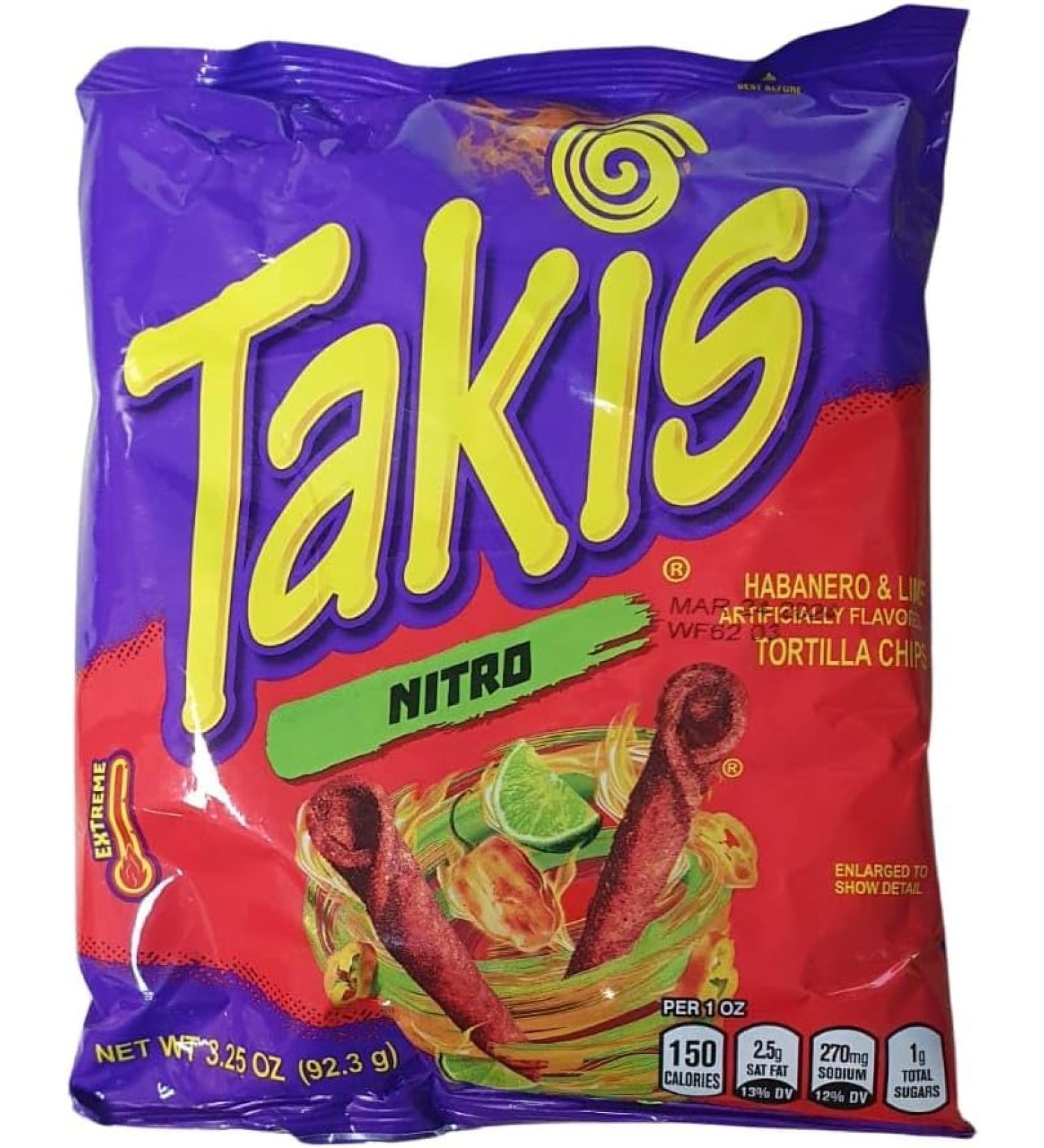 Takis Nitro Blast Crunch Delights: By BEXICO Intensely Spicy Snacks with a Nitro-Charged Crunch Perfect for On-the-Go Indulgence
